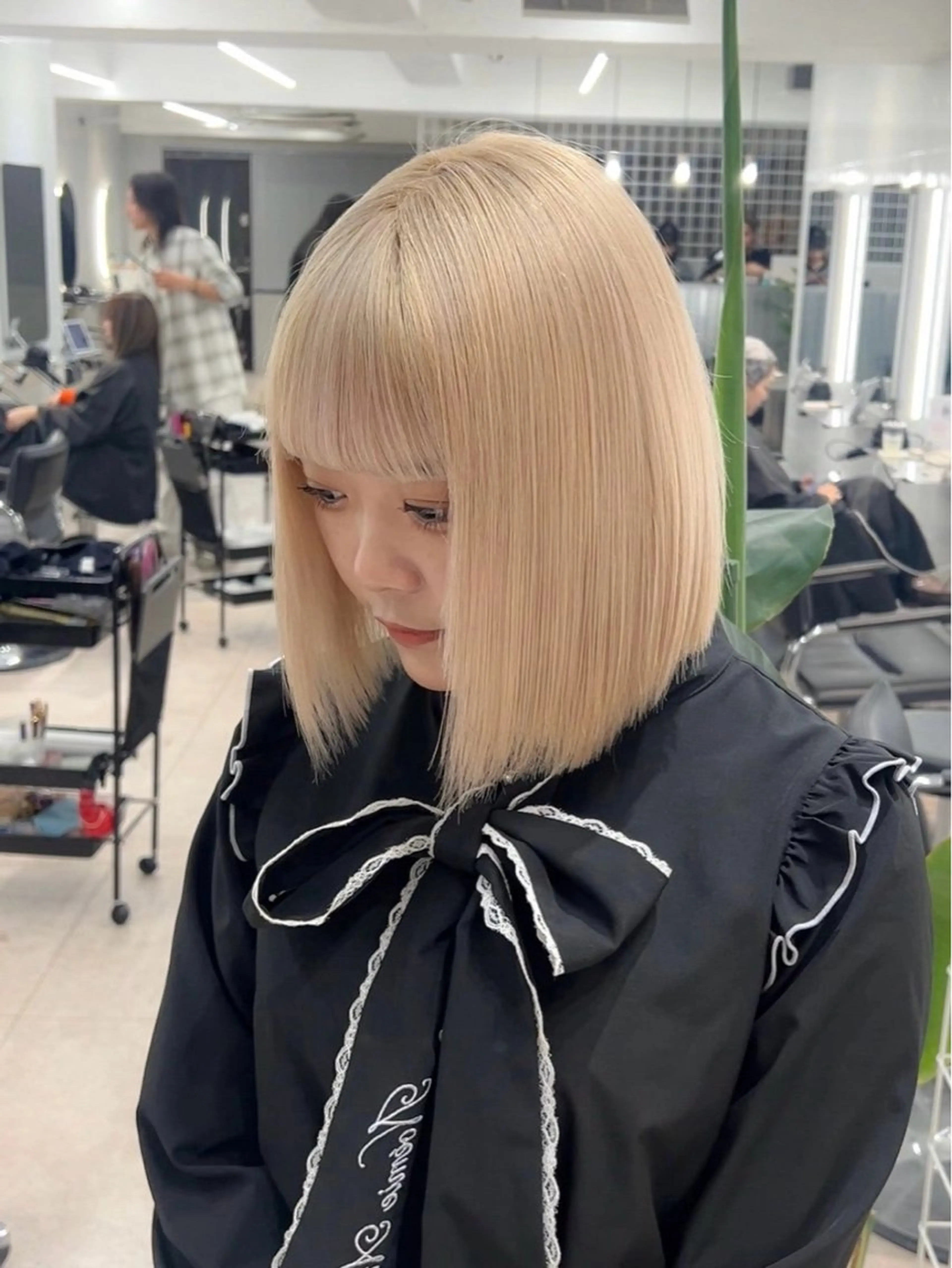 ミディアム カラー ヘアカラー 髪質改善ブ🍒/ coconoのヘアスタイル