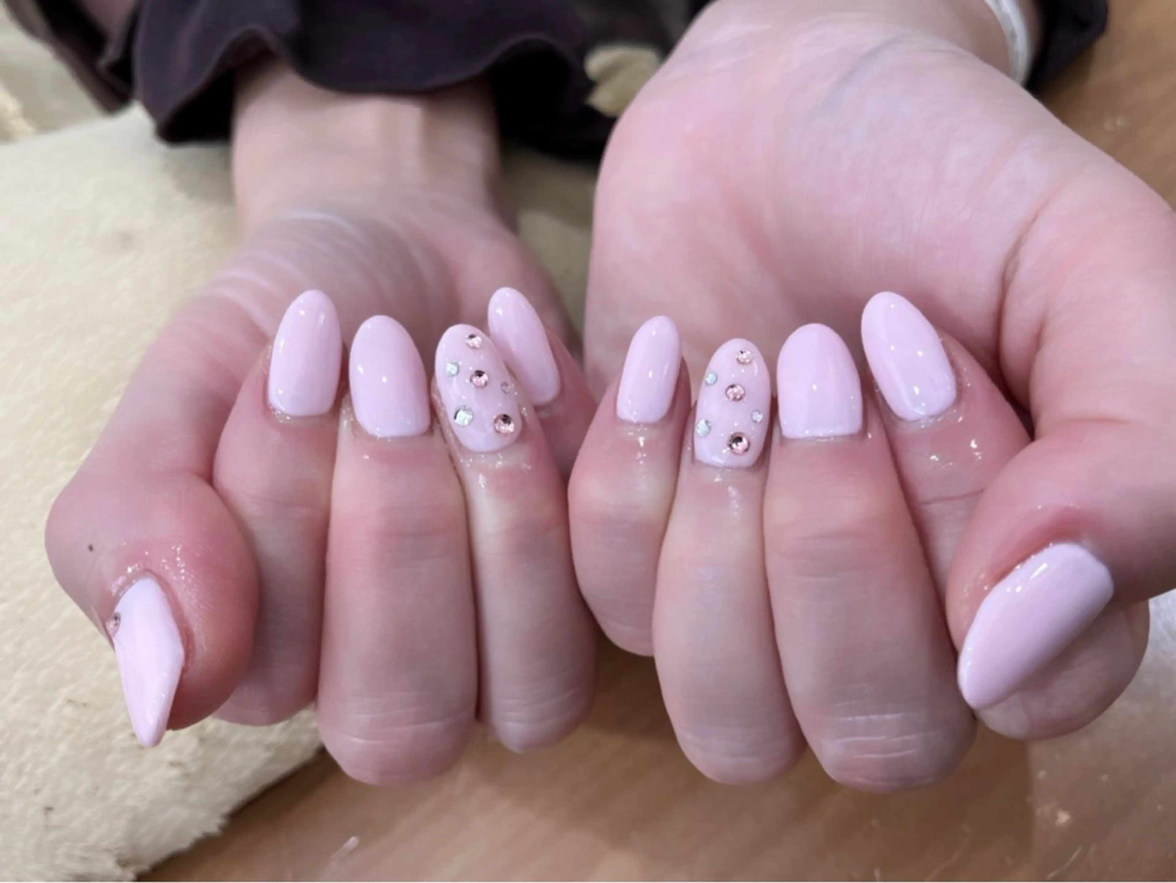 ネイル ワンカラーネイル ピンク ハンドネイル 中川 愛理のその他イメージ