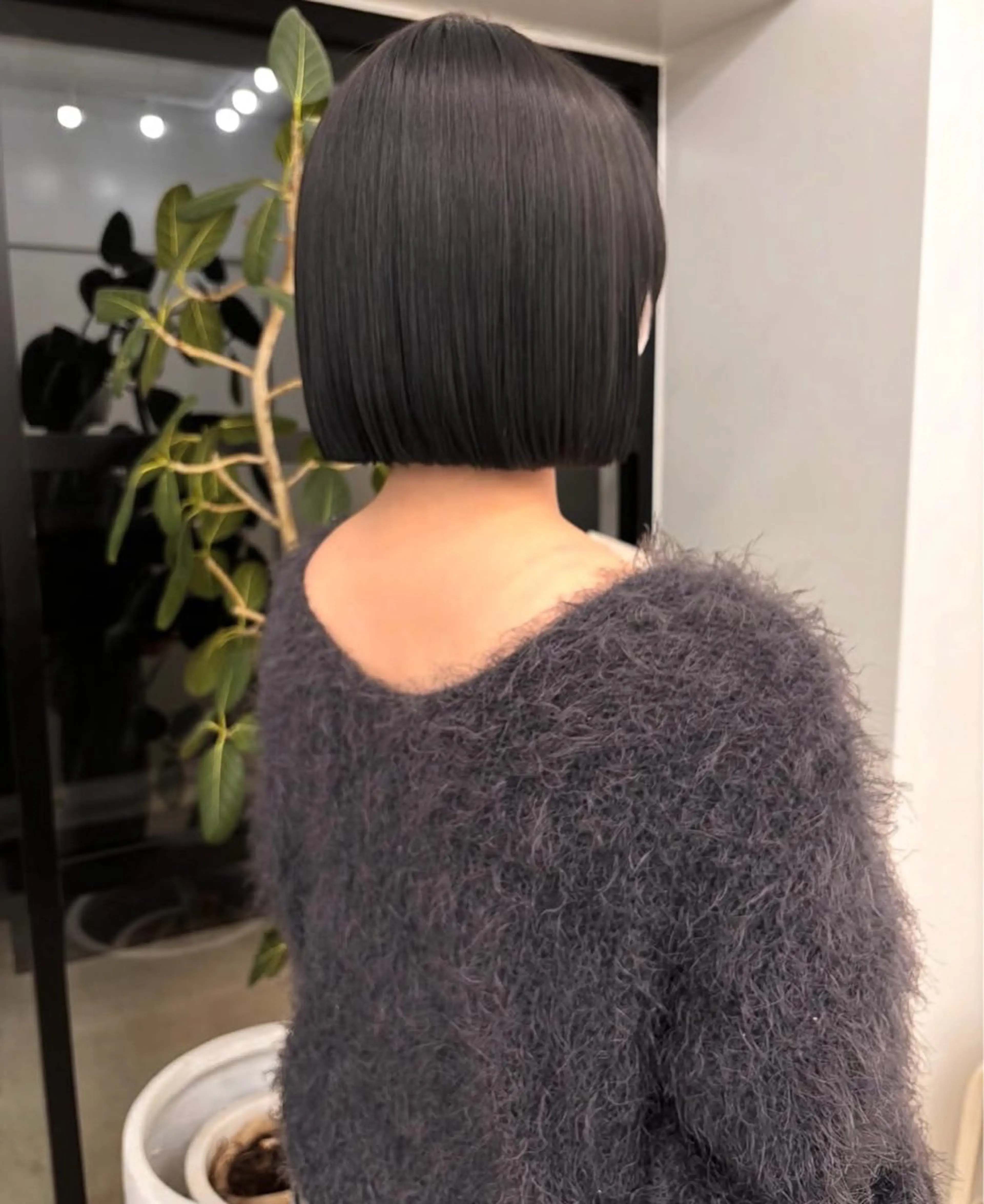 カラー ダークグレー ヘアカラー サラ 浦和美容室のヘアスタイル