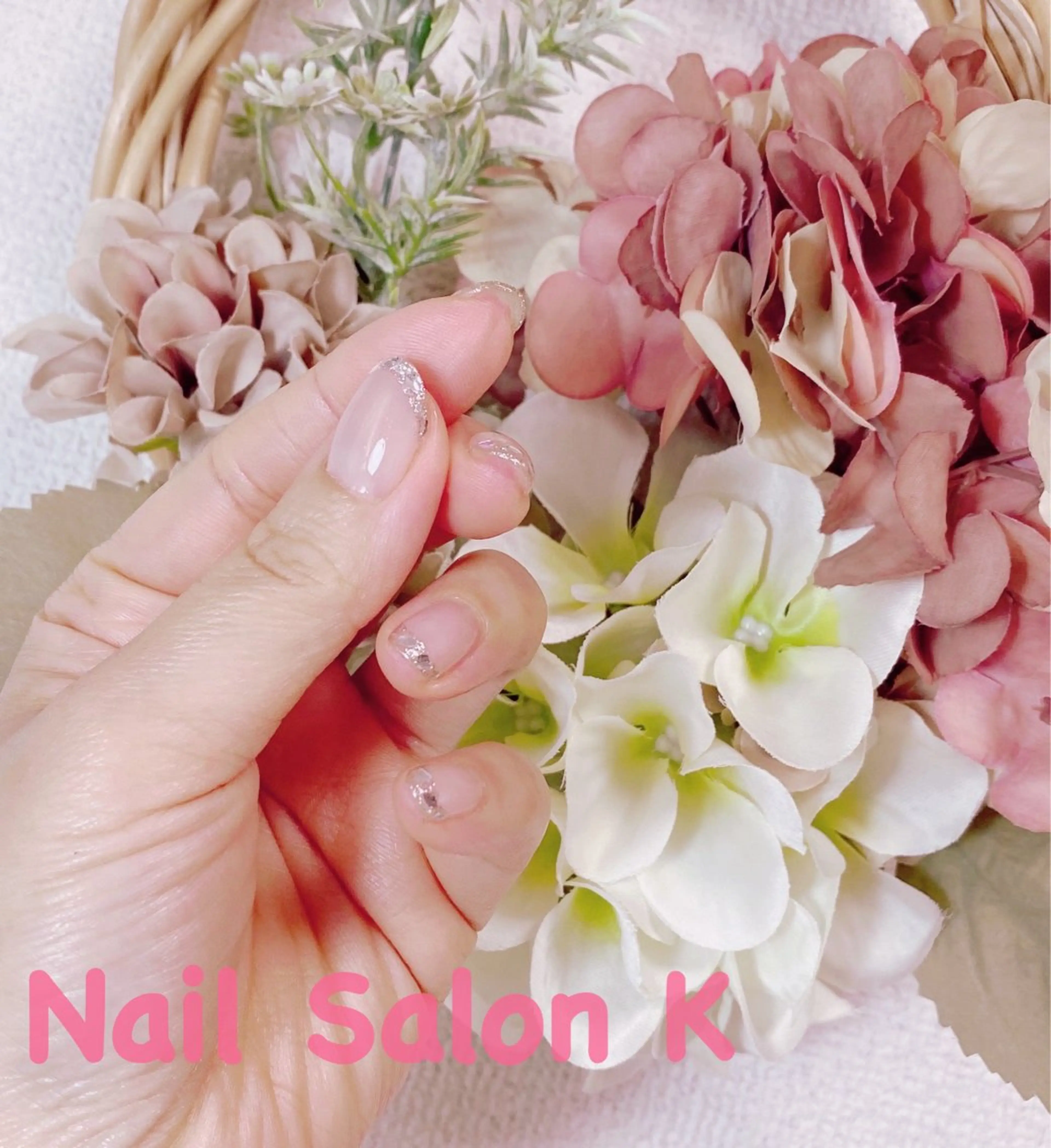 ネイル フレンチネイル ガラスフレンチ オフィスネイル ブライダルネイル ハンドネイル Nail Salon K 🧸美爪育成のネイルデザイン