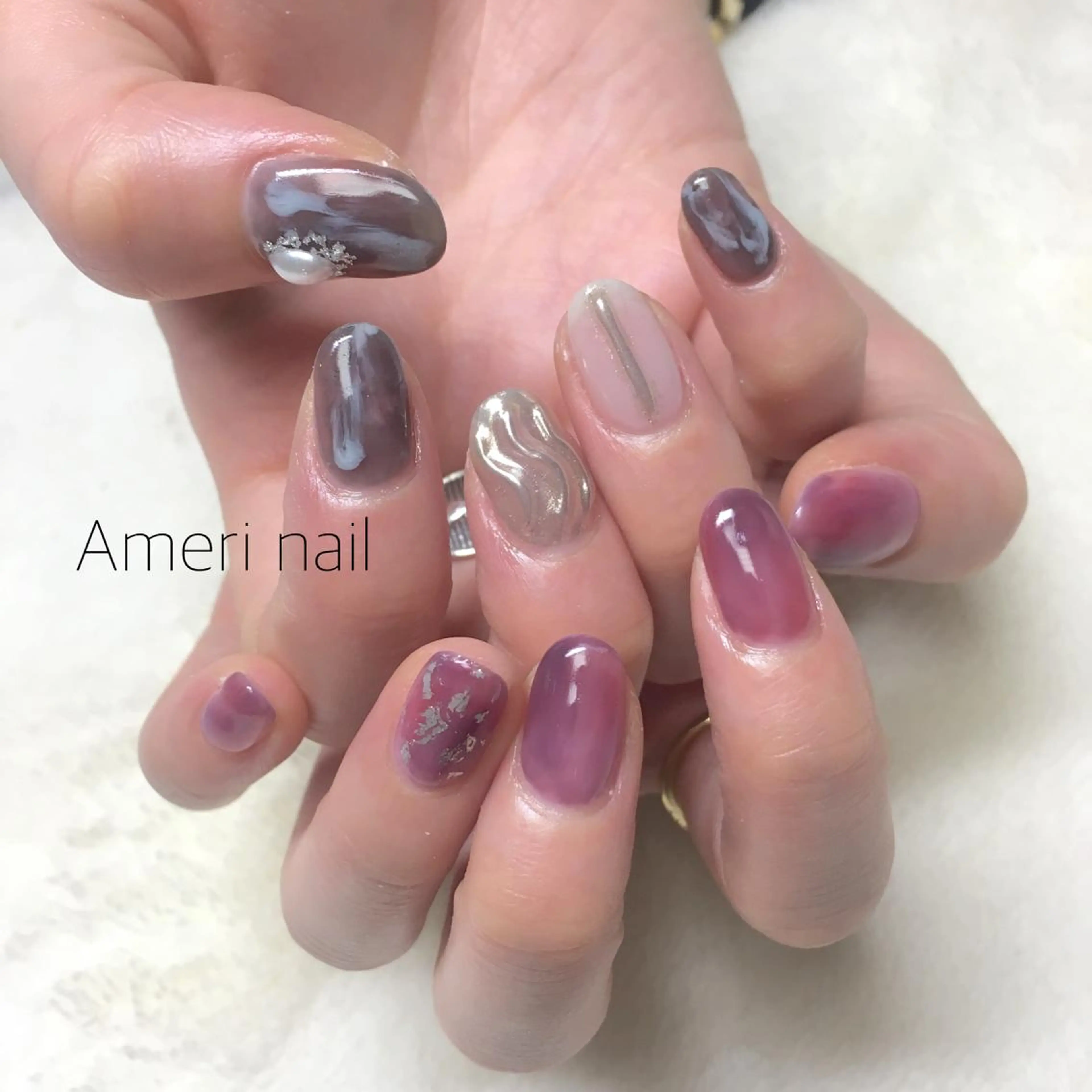 ネイル ハンドネイル Ameri nail /UKIのネイルデザイン