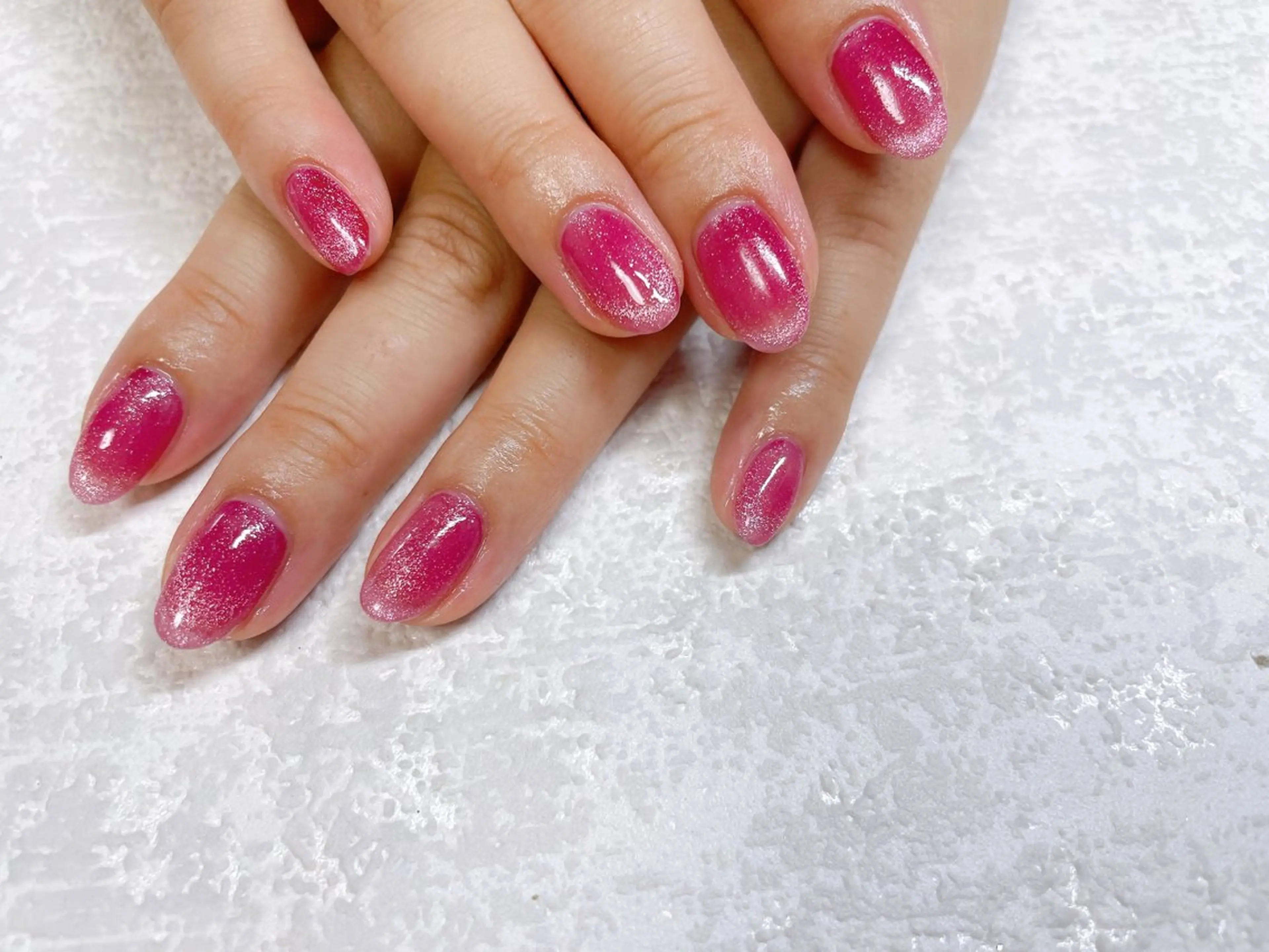 ネイル オーロラネイル フットネイル フレンチネイル ジェルネイル 韓国ネイル Mogu nail 二子玉川のネイルデザイン