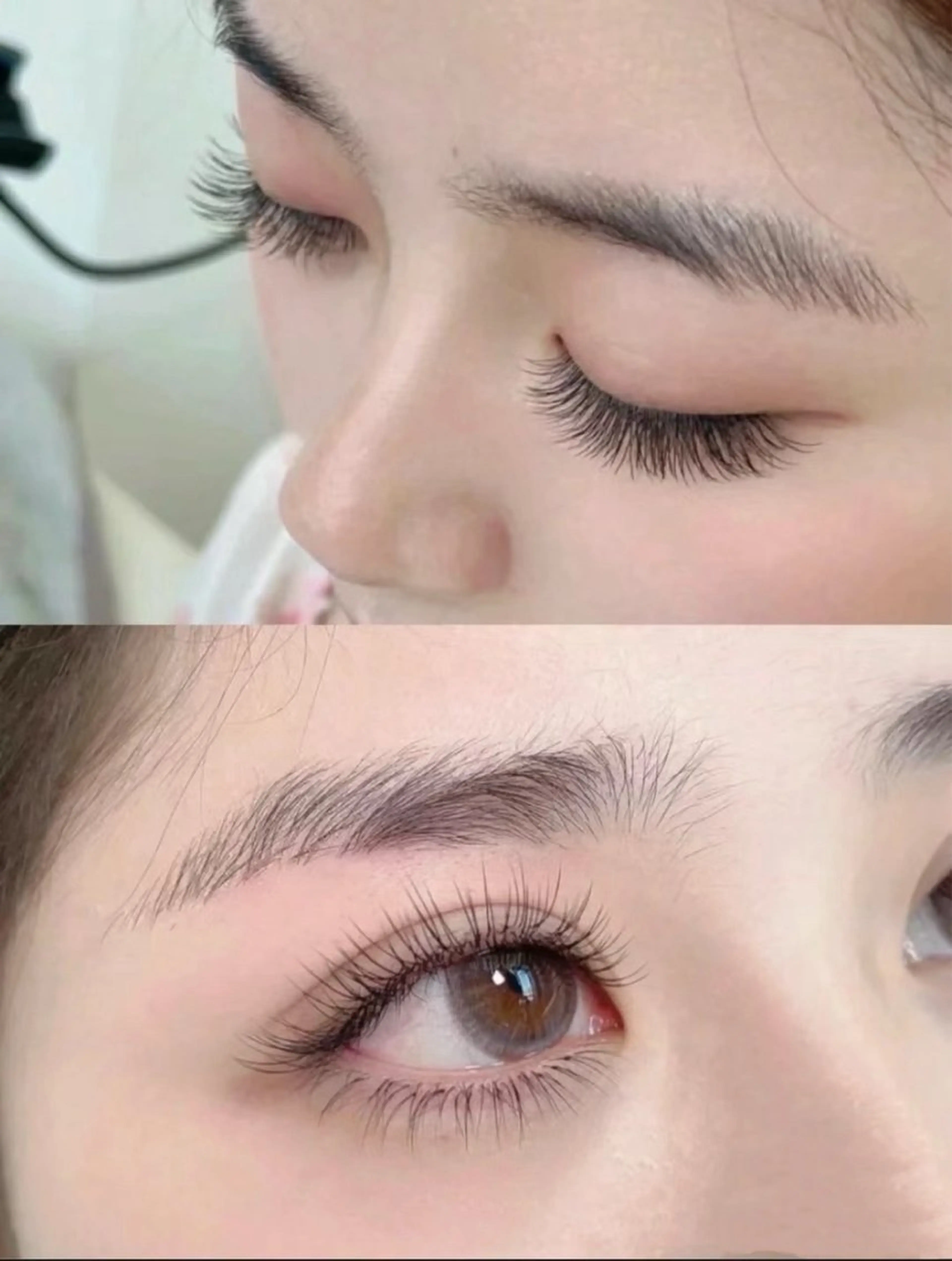 マツエク・マツパ バインドロック カラーマツエク フラットラッシュ ナチュラル パリジェンヌラッシュリフト YK• マツエクサロンのマツエク・マツパデザイン