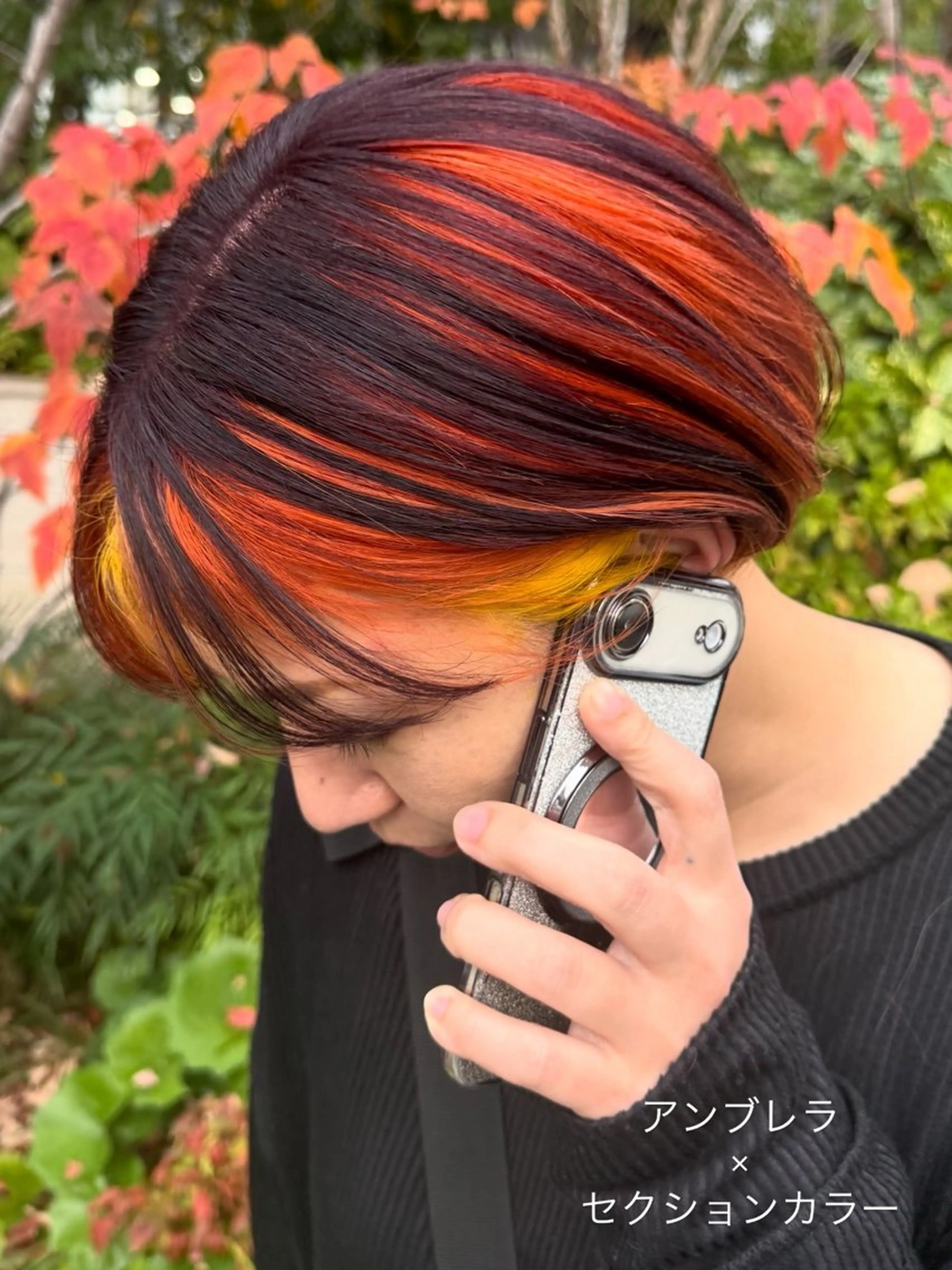 ショート カラー ブリーチ デザインカラー グラデーションカラー ハイトーンカラー ボブ カット ヘアカラー 派手髪デザイン なかむらるか🐬💞のヘアスタイル