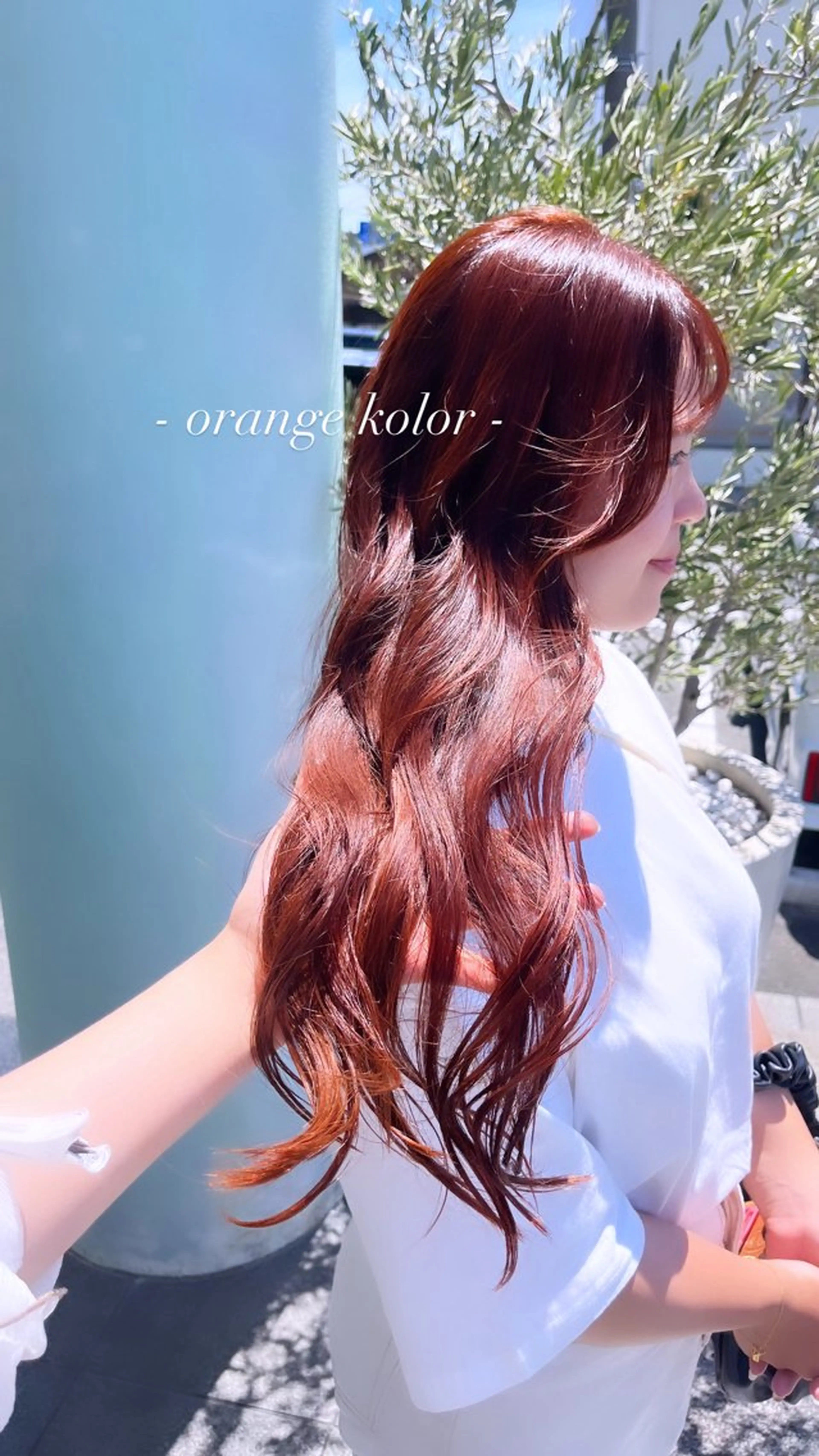 ロング カラー カット ヘアカラー トリートメント ミシェル /韓国ヘア🕊️のヘアスタイル