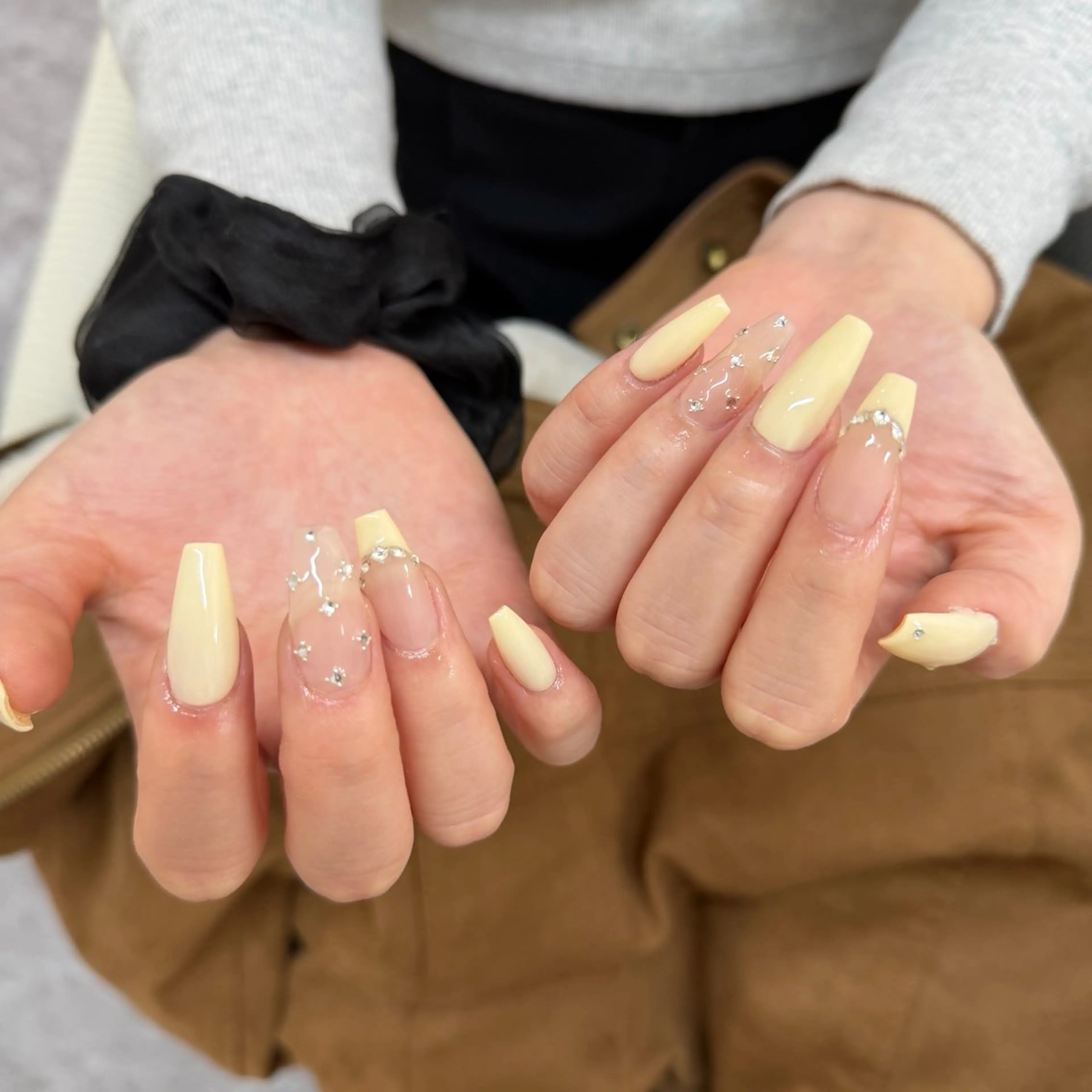 ネイル キラキラネイル 韓国ネイル 持ち込み ワンホンネイル ハンドネイル JOSIE nail studioのネイルデザイン