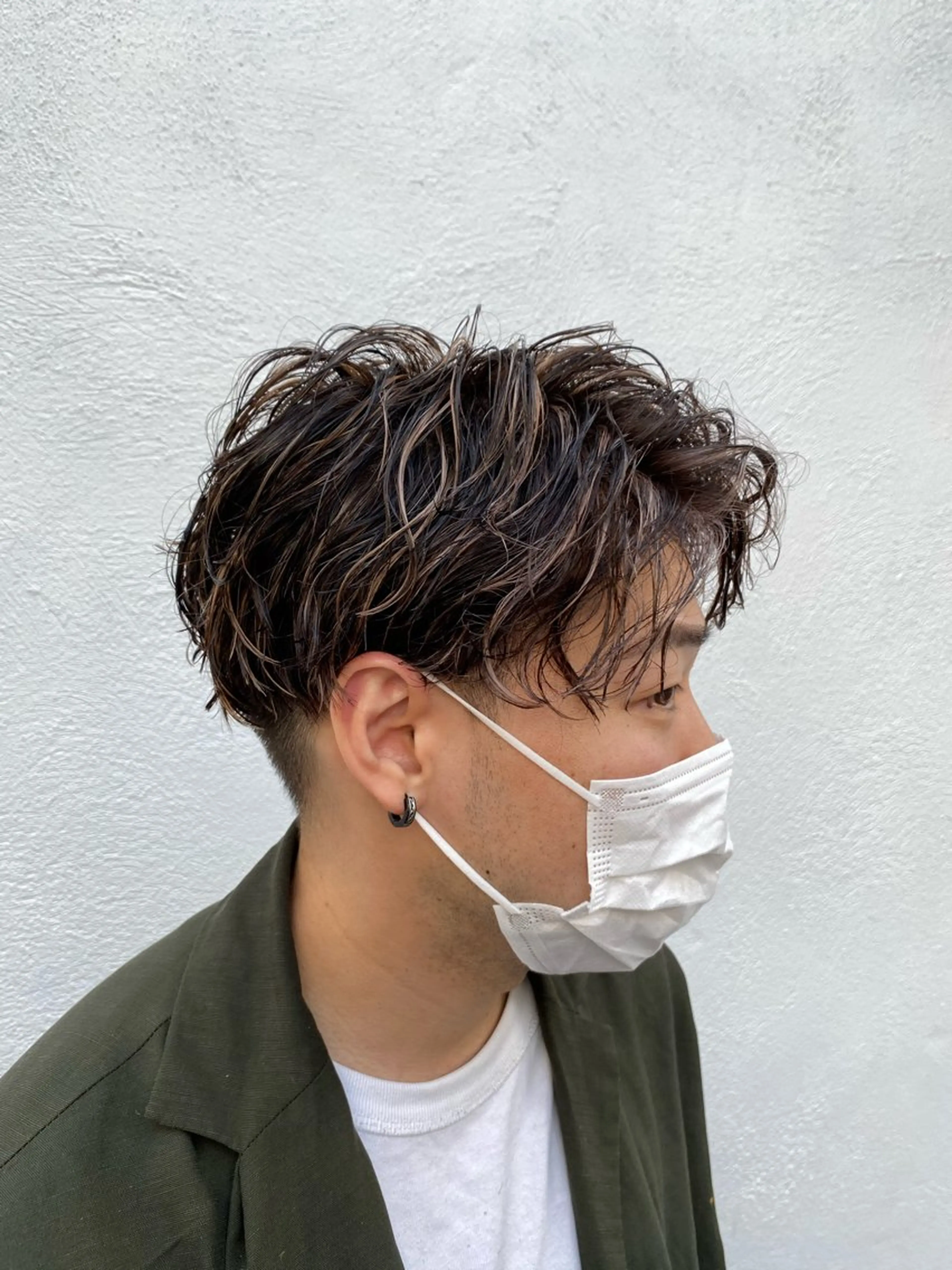 ショート カラー パーマ ヘアアレンジ メンズ キッズ HairSignature所属・ブリーチ指名神戸 No.1美容師RENのヘアスタイル