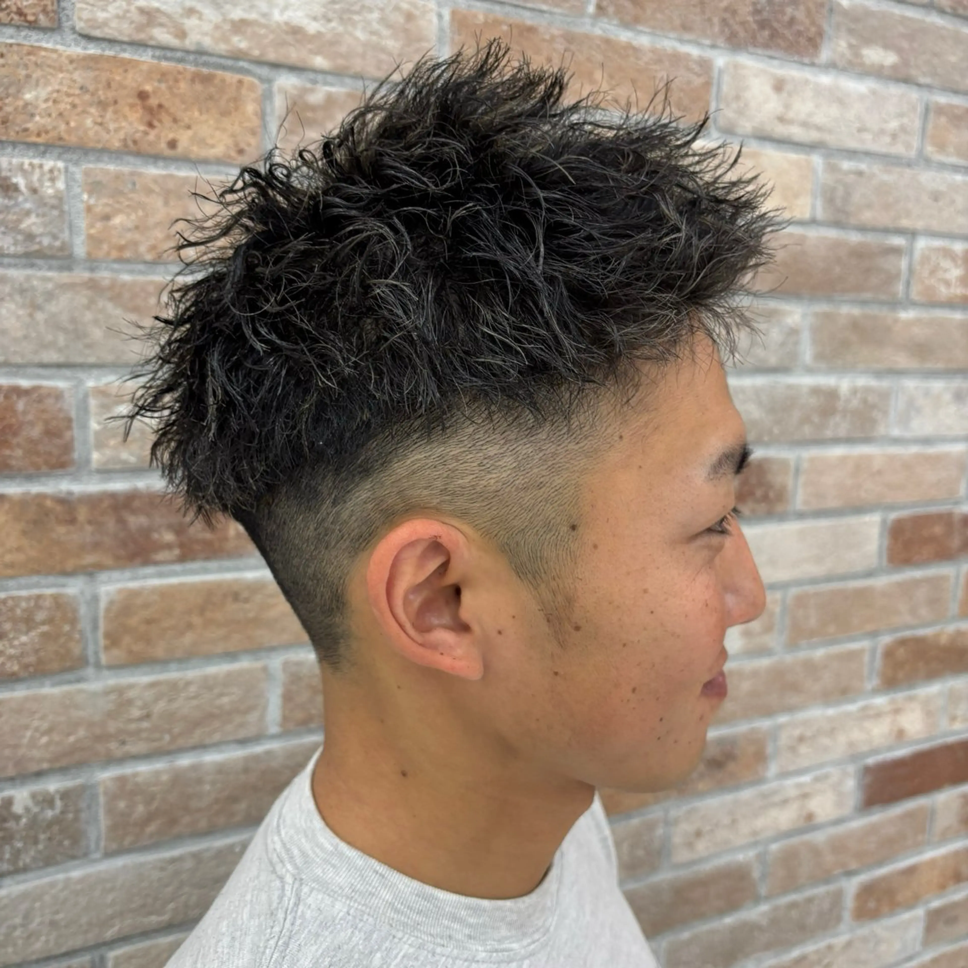 パーマ メンズ カット パーマ 黒川 真伍のヘアスタイル