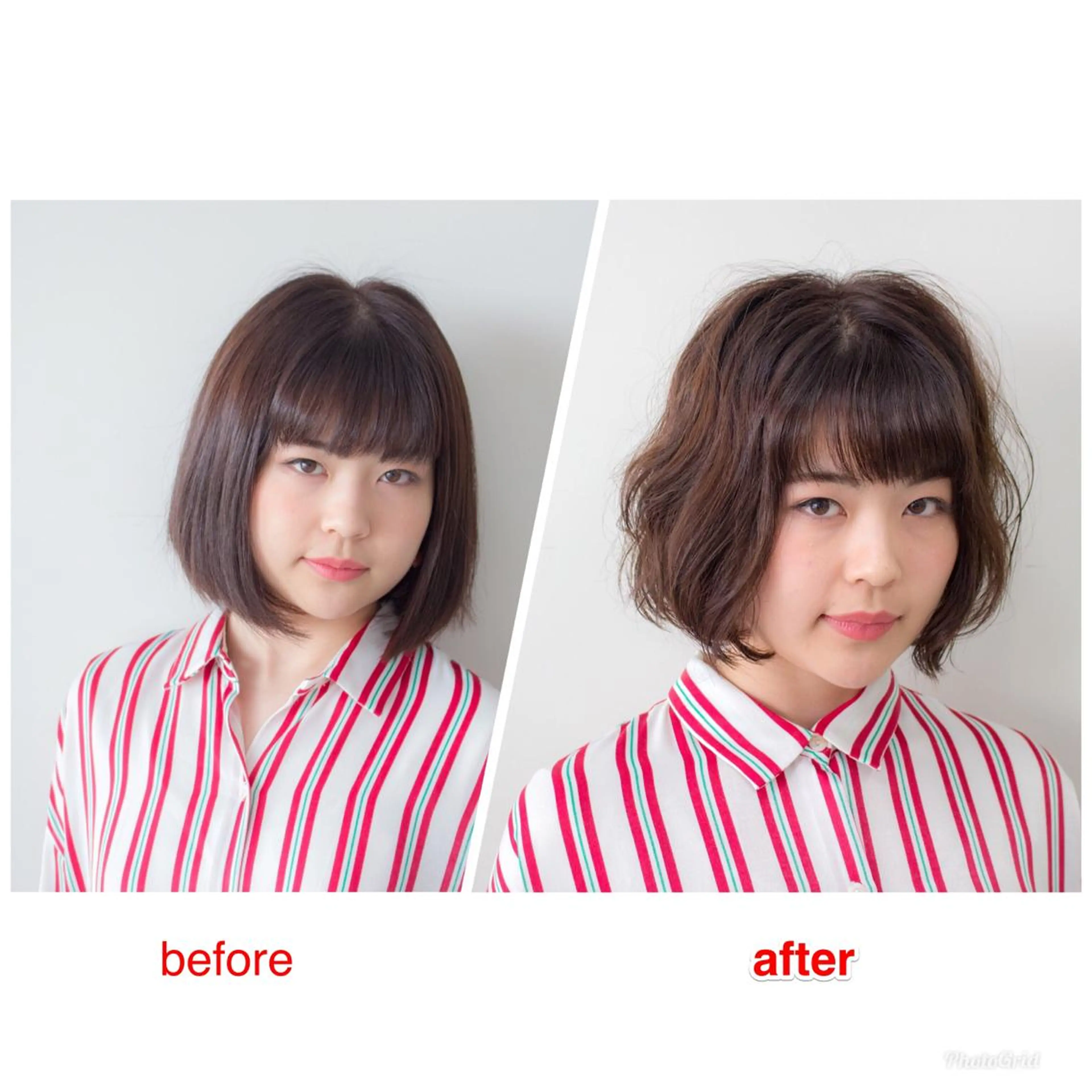 ショート パーマ 枝折 憲のヘアスタイル