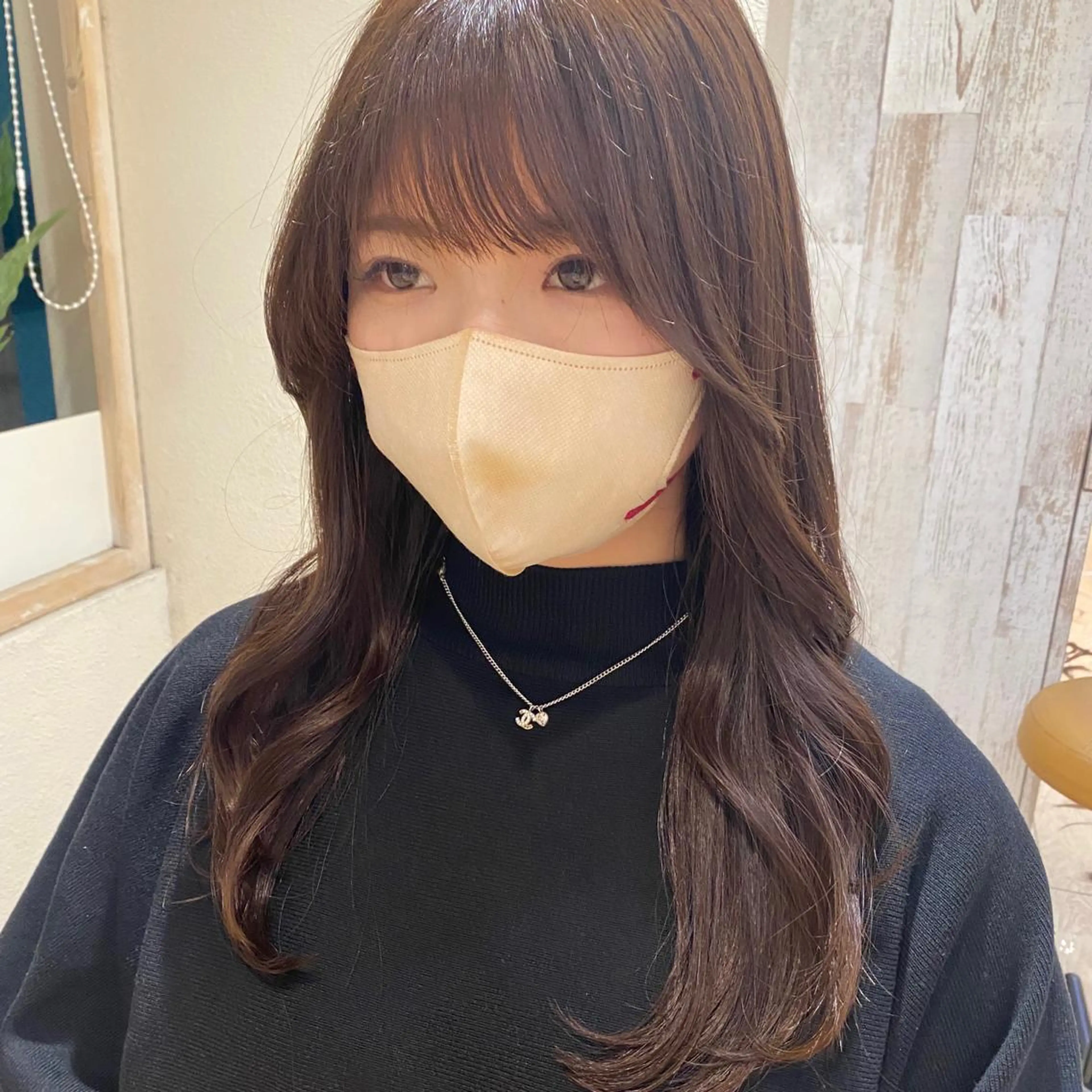 ロング ロングレイヤー レイヤーカット ロング カット ヘアカラー トリートメント 顔周り/くびれヘア 韓国ヘア💕風間るなのヘアスタイル