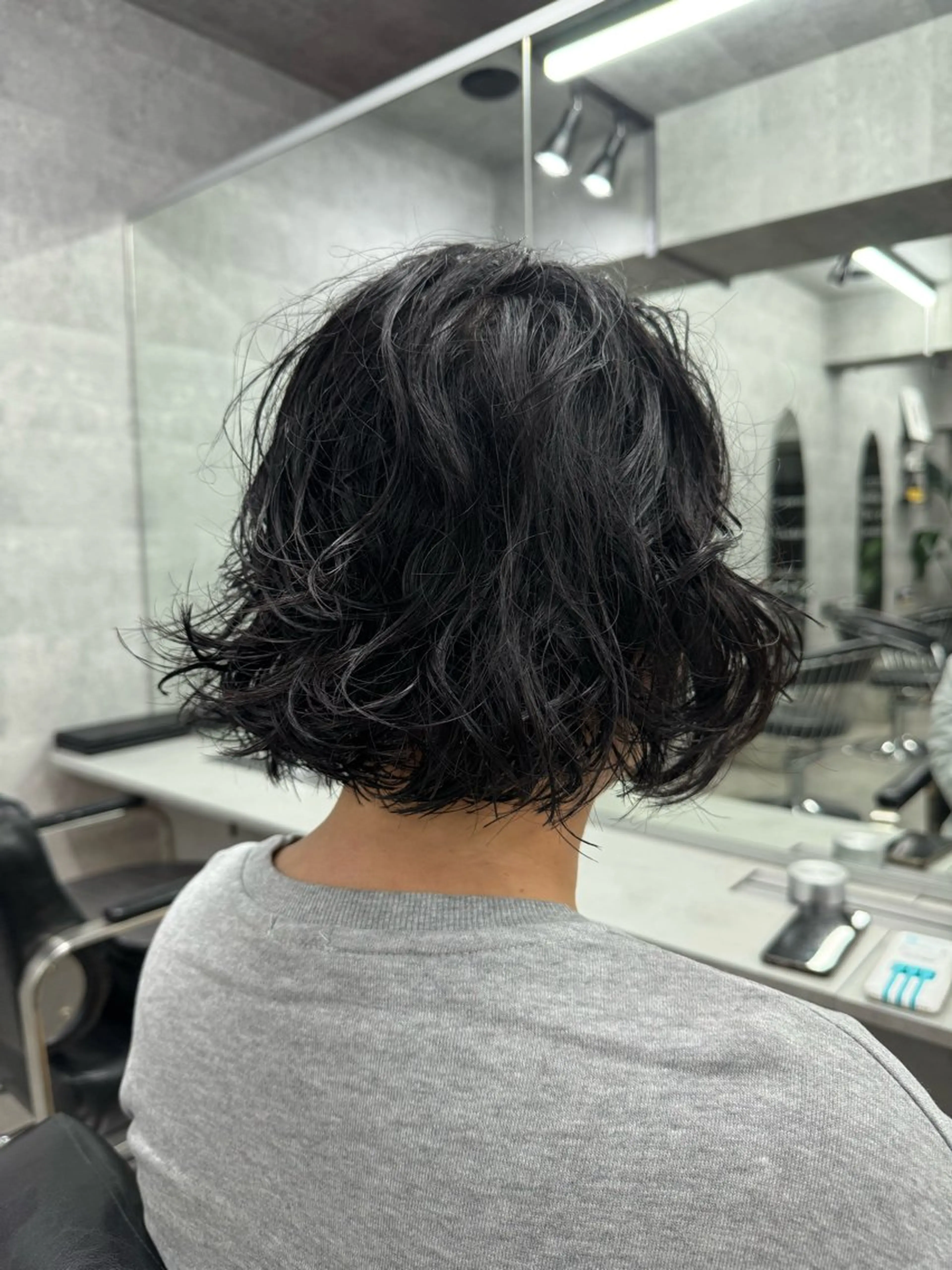 ショート カラー カット パーマ あなたのお悩み改善" You"💚❤️💛のヘアスタイル