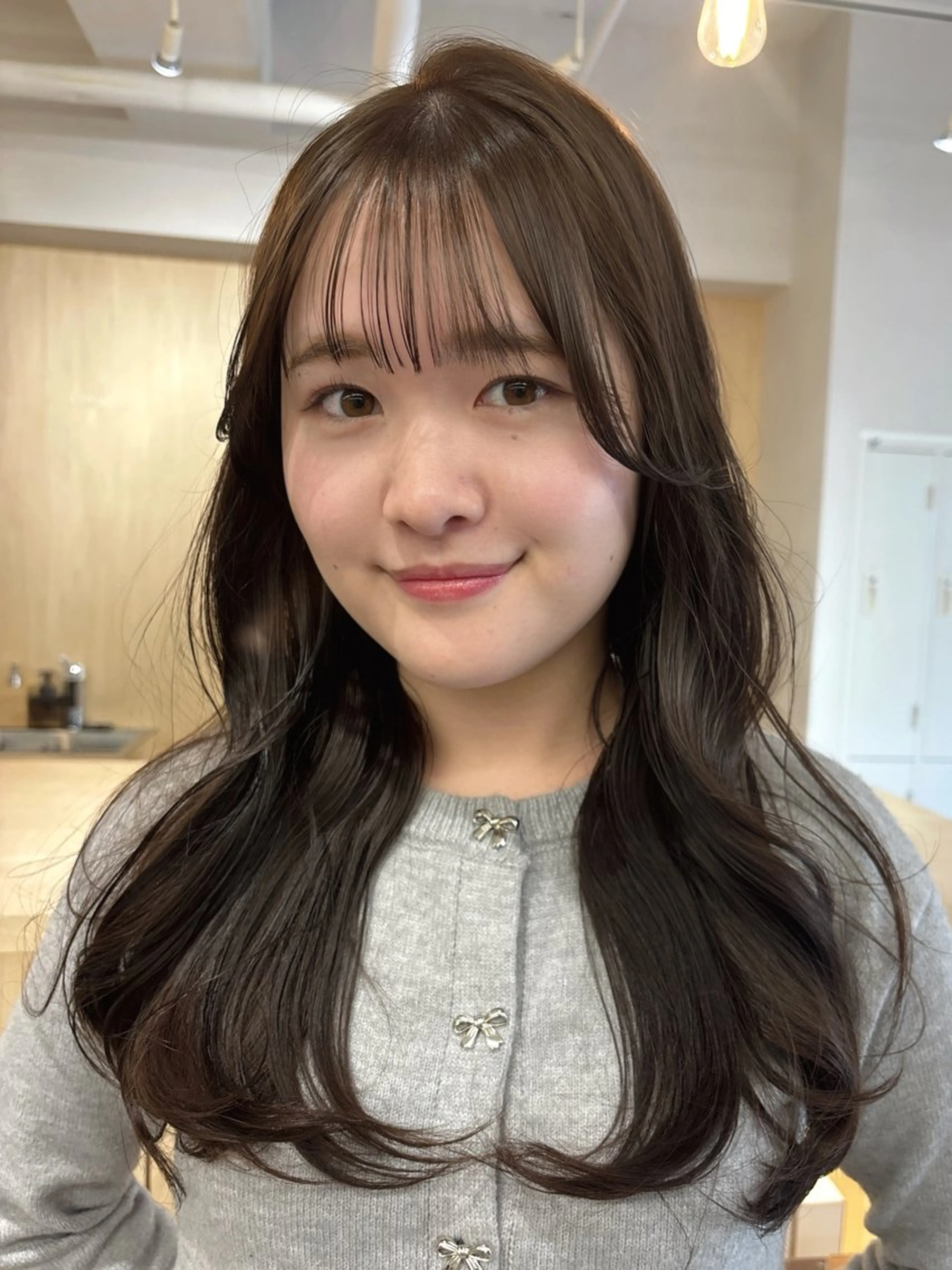 ロング カット ヘアカラー トリートメント ボブ/ベージュ /MIYUのヘアスタイル