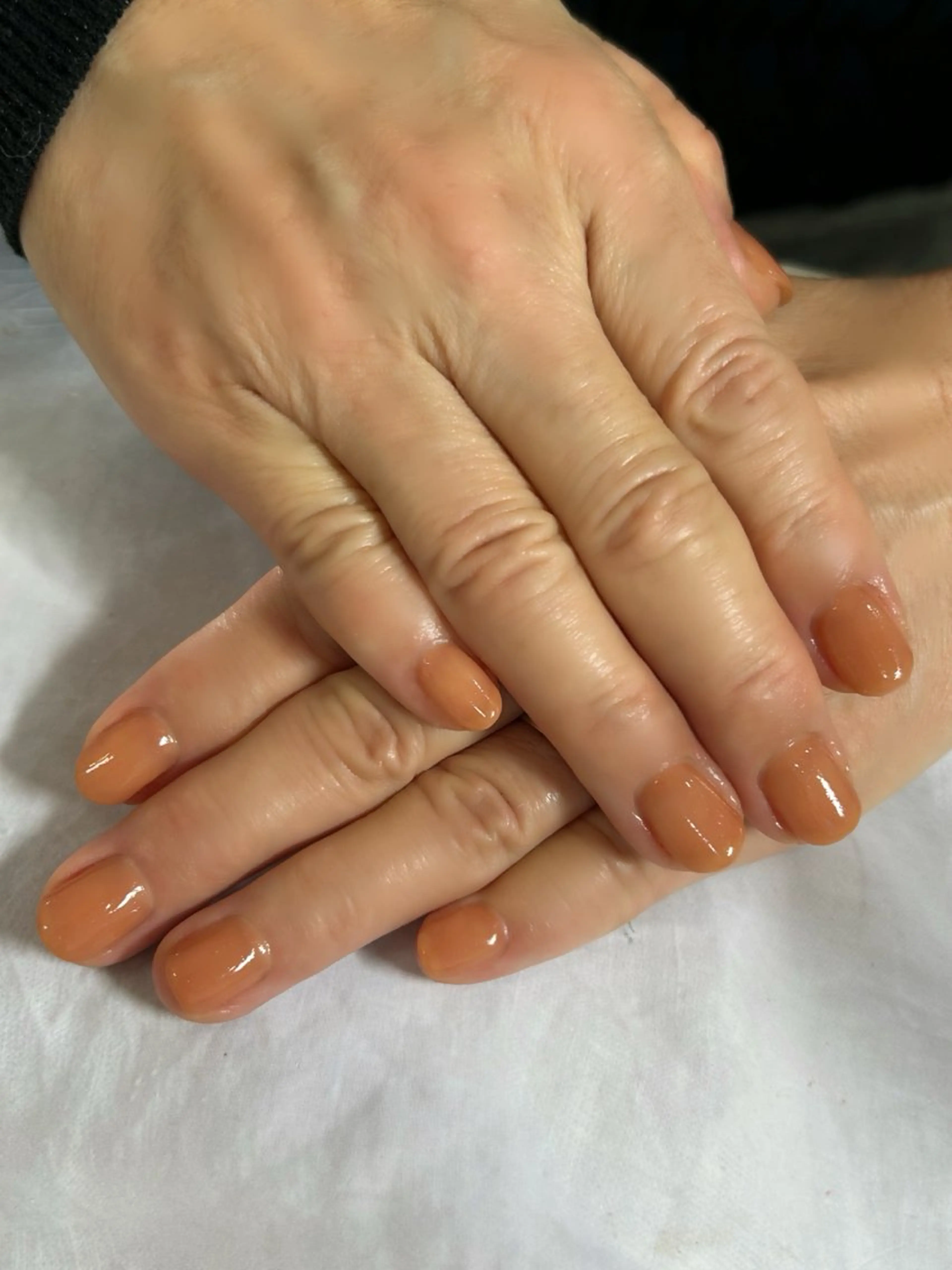 ネイル ワンカラーネイル BURGUNDY mikaのネイルデザイン