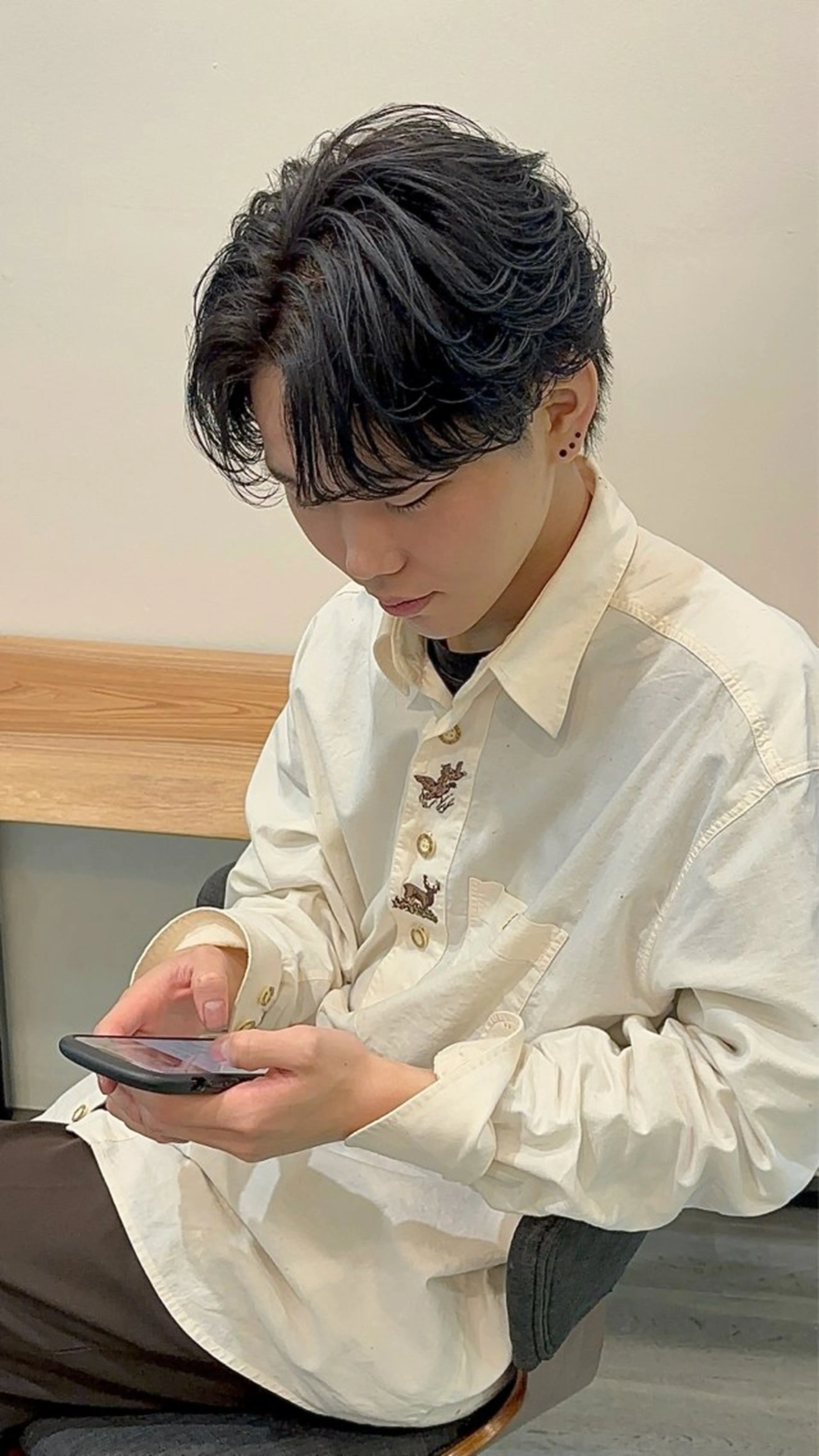 ショート カラー ヘアアレンジ メンズ 大西 れいやのヘアスタイル