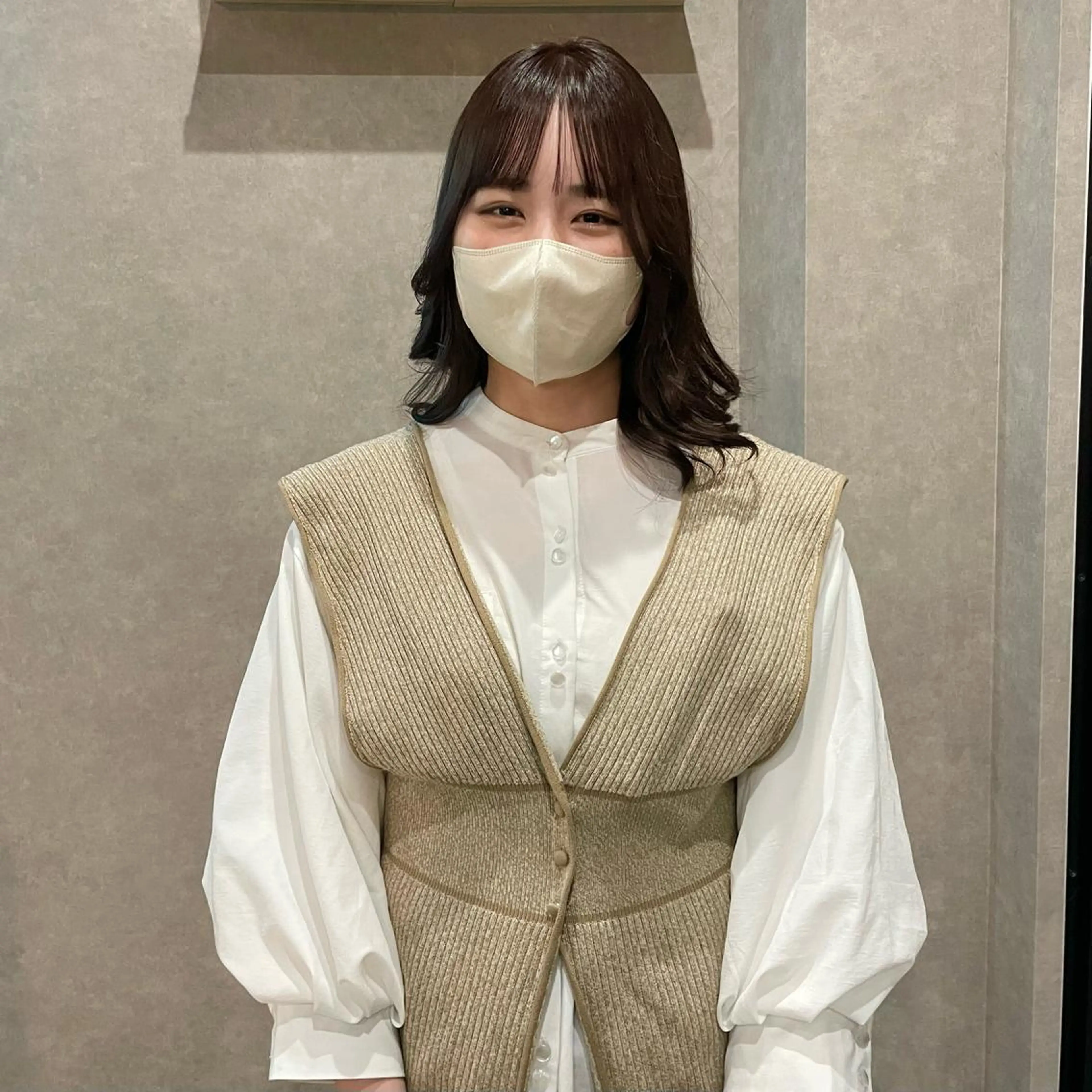 ミディアム カラー はちすか るかのヘアスタイル