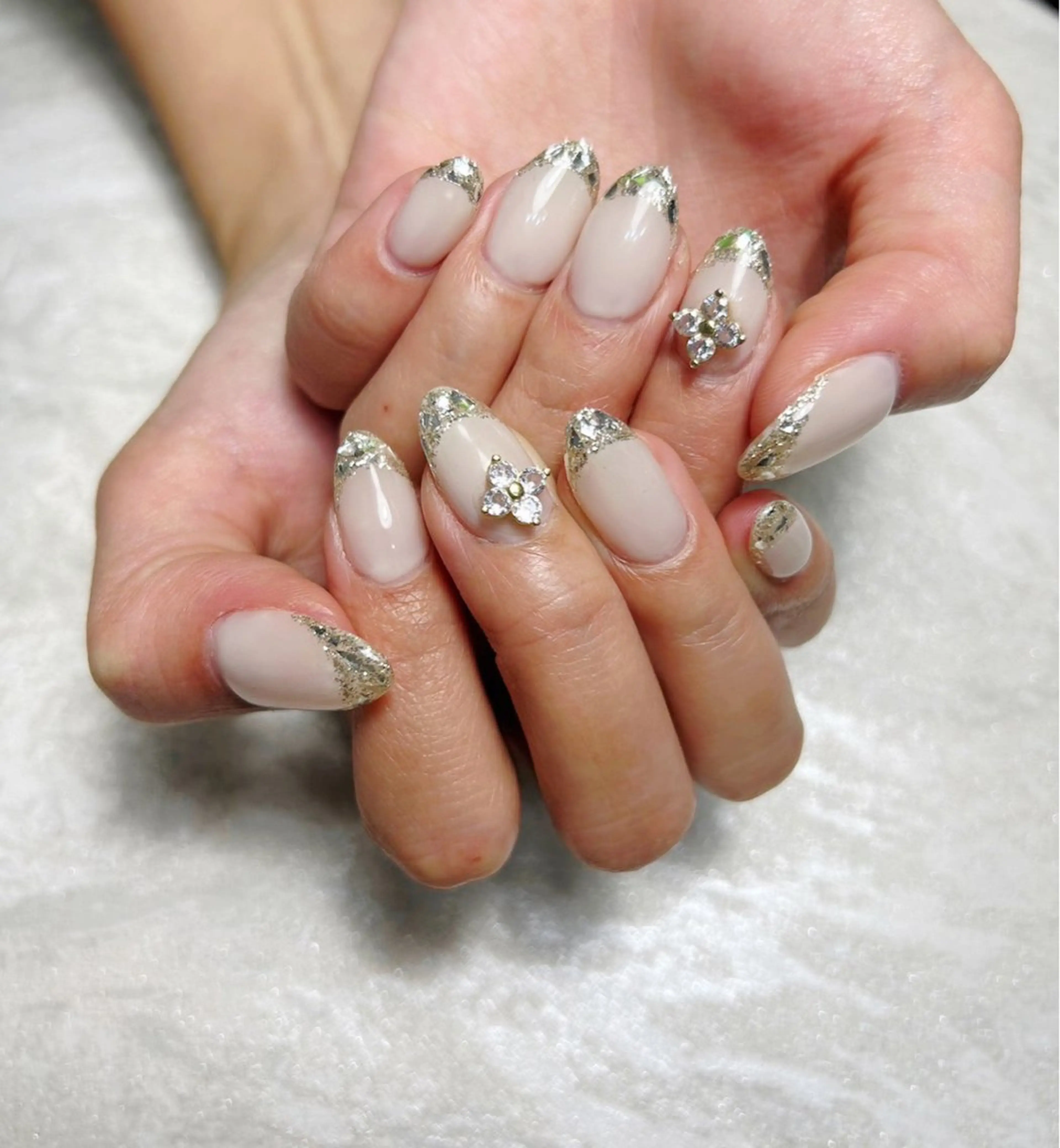 ネイル フレンチネイル ガラスフレンチ ブライダルネイル pilates & nail Zou.のその他イメージ