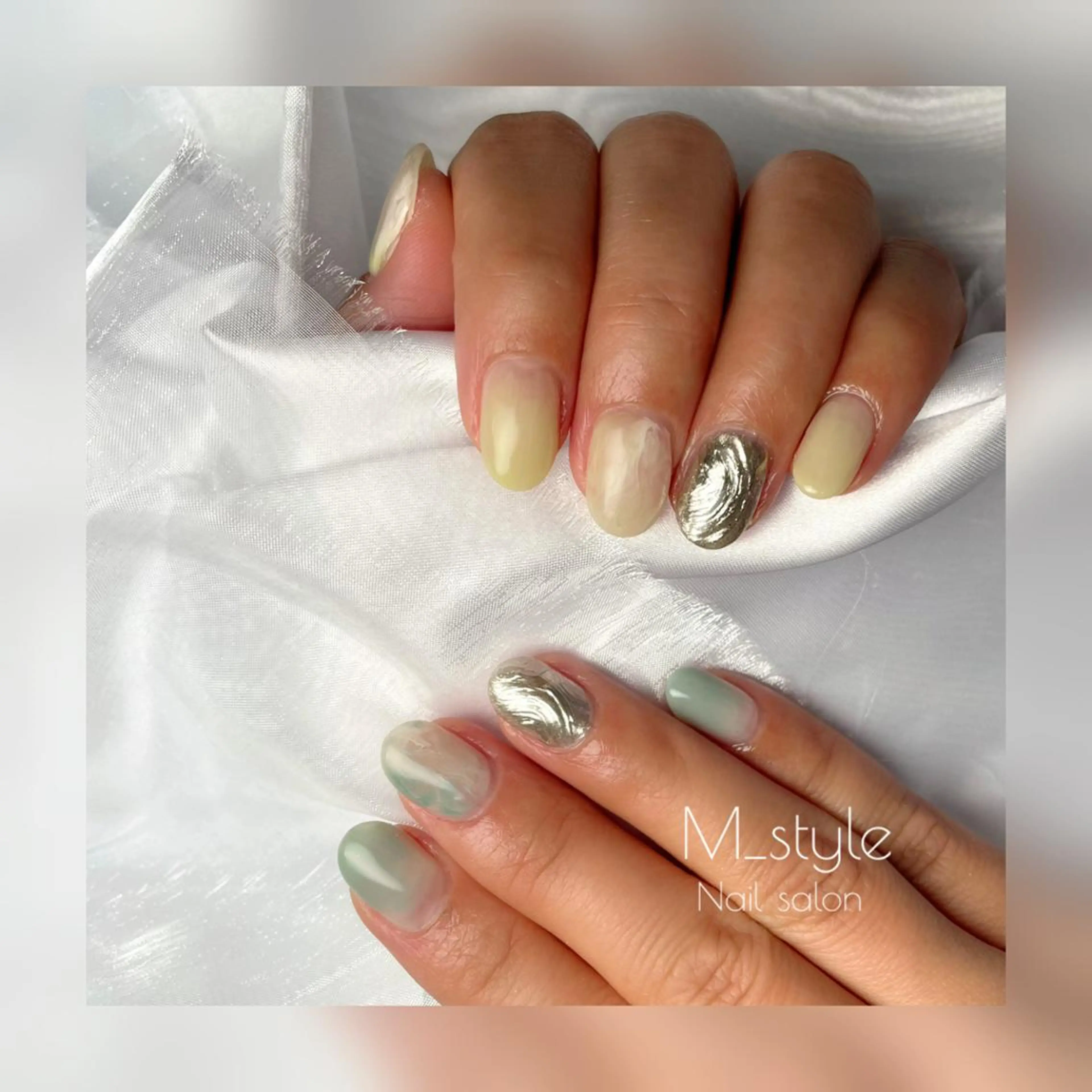 ショート ネイル 下妻市ﾈｲﾙｻﾛﾝ M_styleのネイルデザイン