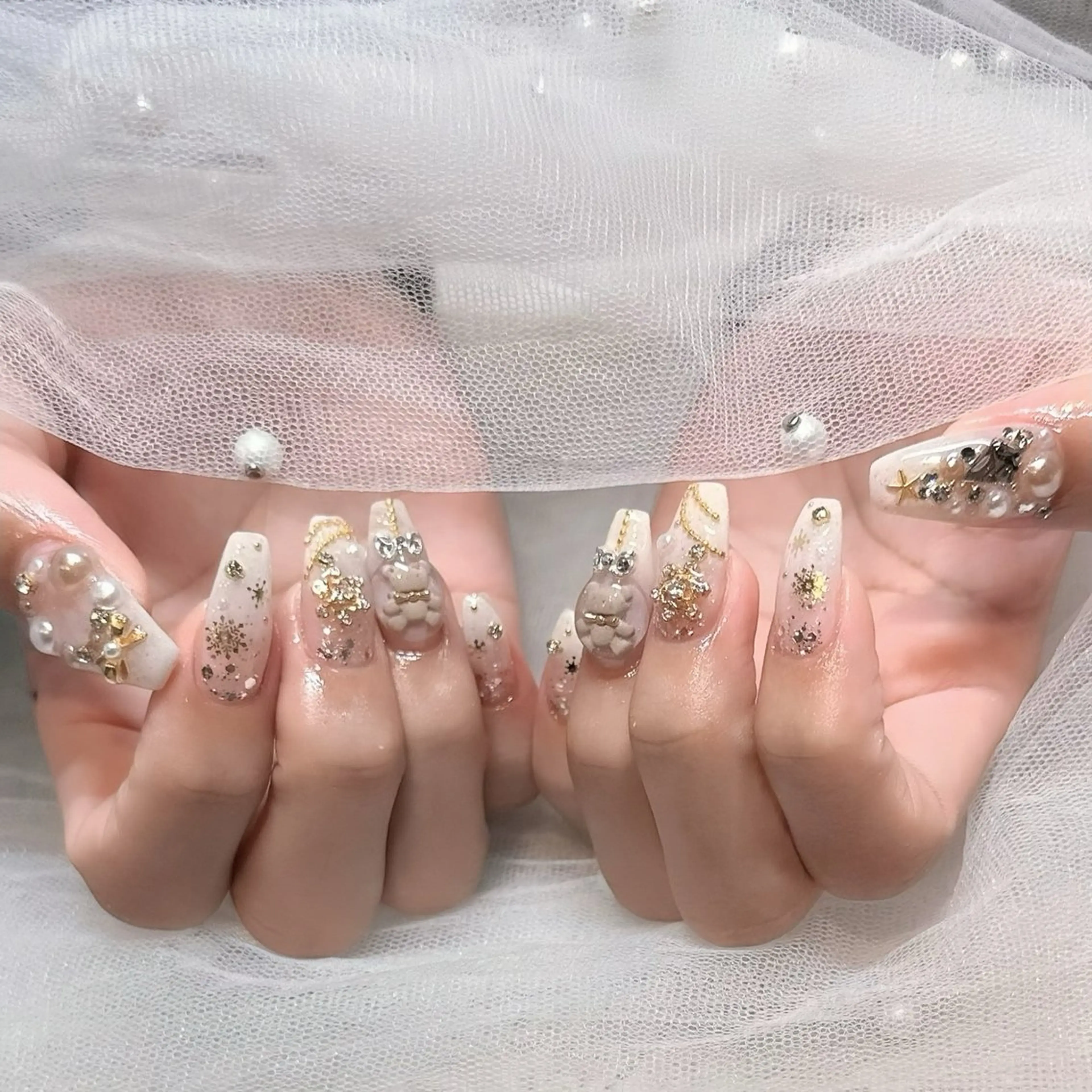 ネイル 冬ネイル クリスマス ハンドネイル Karen 吉祥寺のネイルデザイン