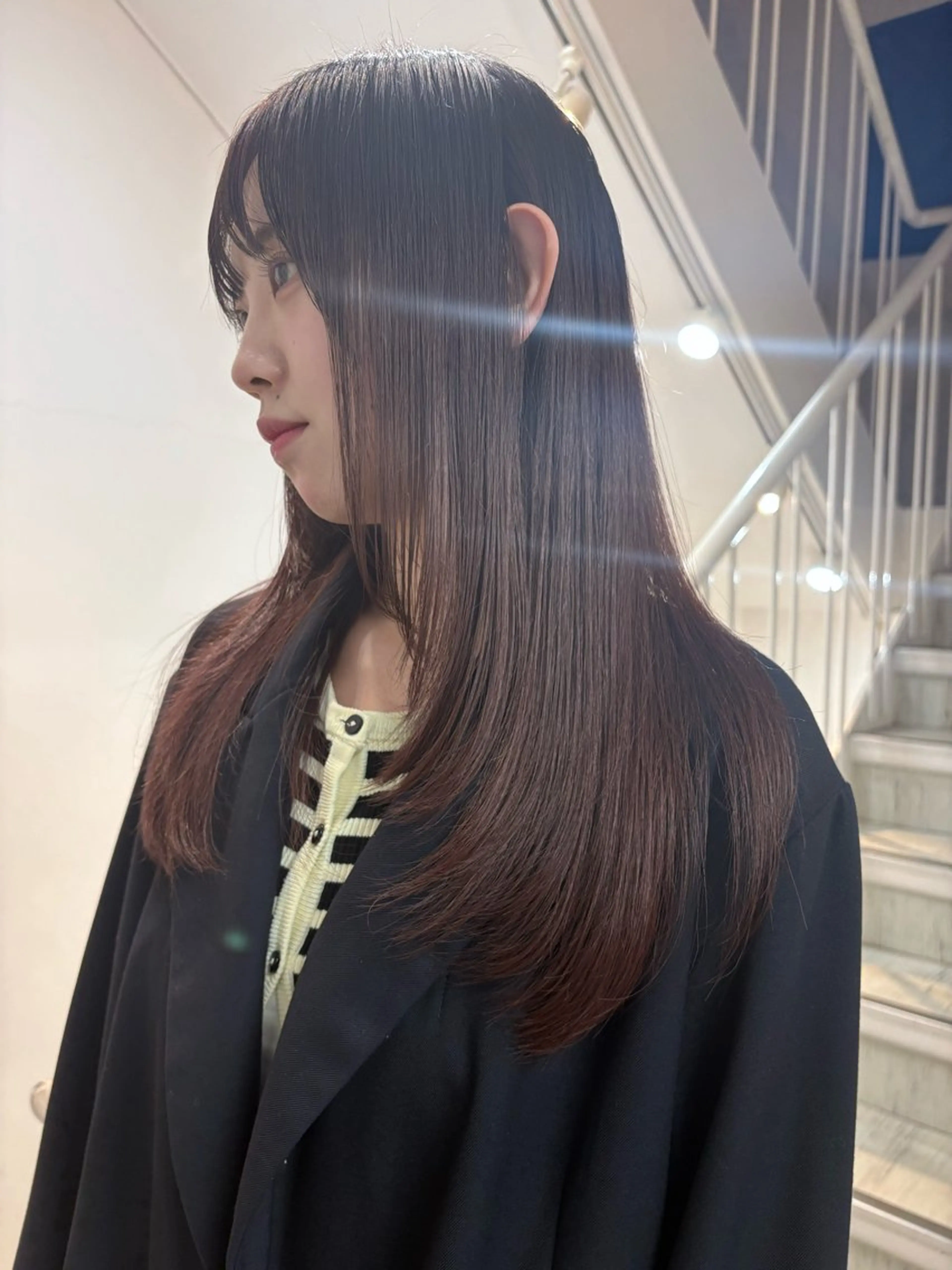 ロング カラー カット ヘアカラー アヤノ/ 似合わせカット✂️のヘアスタイル