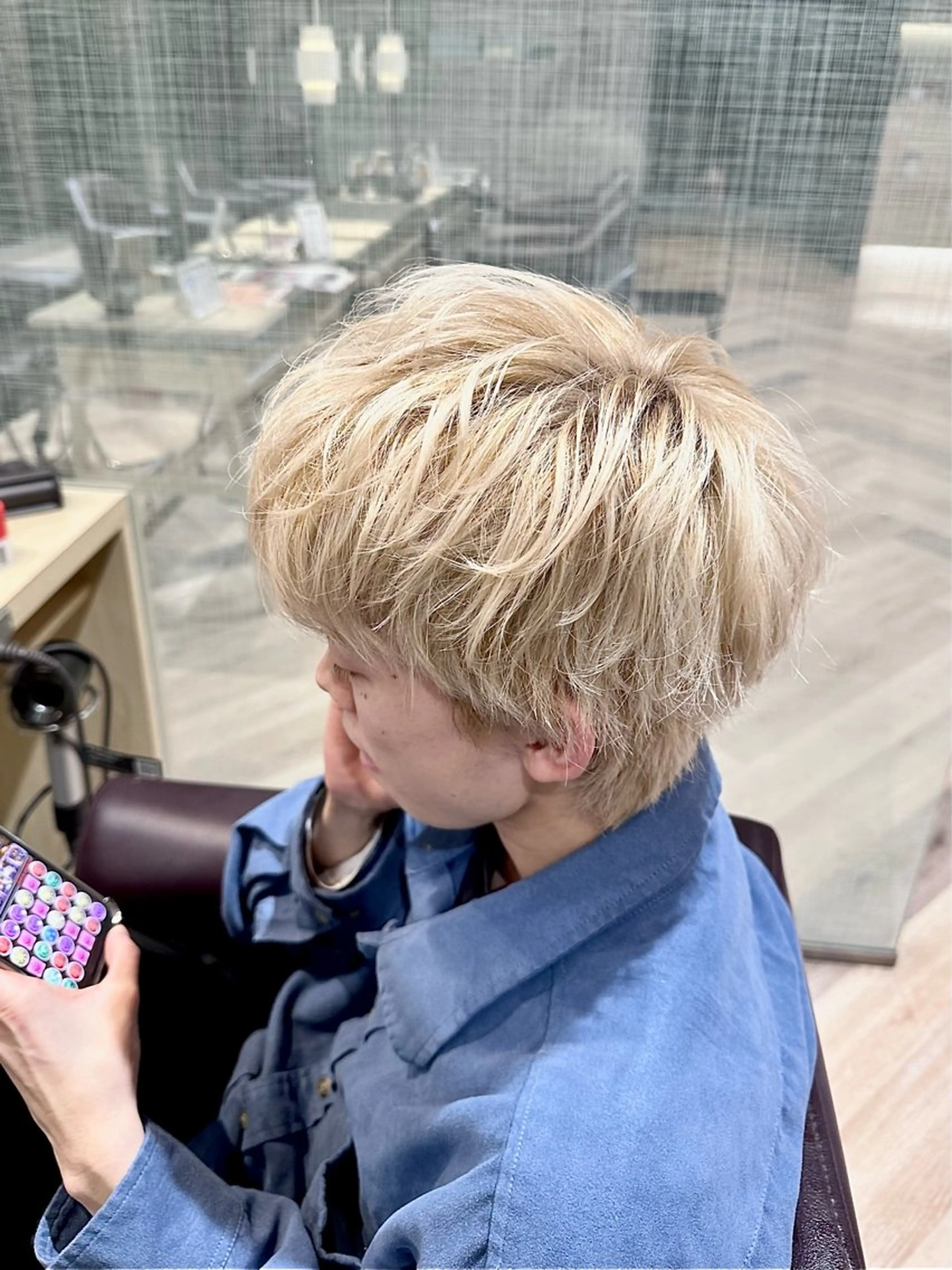 メンズ メンズ特化/フェザー /パーマ/伊勢元のヘアスタイル