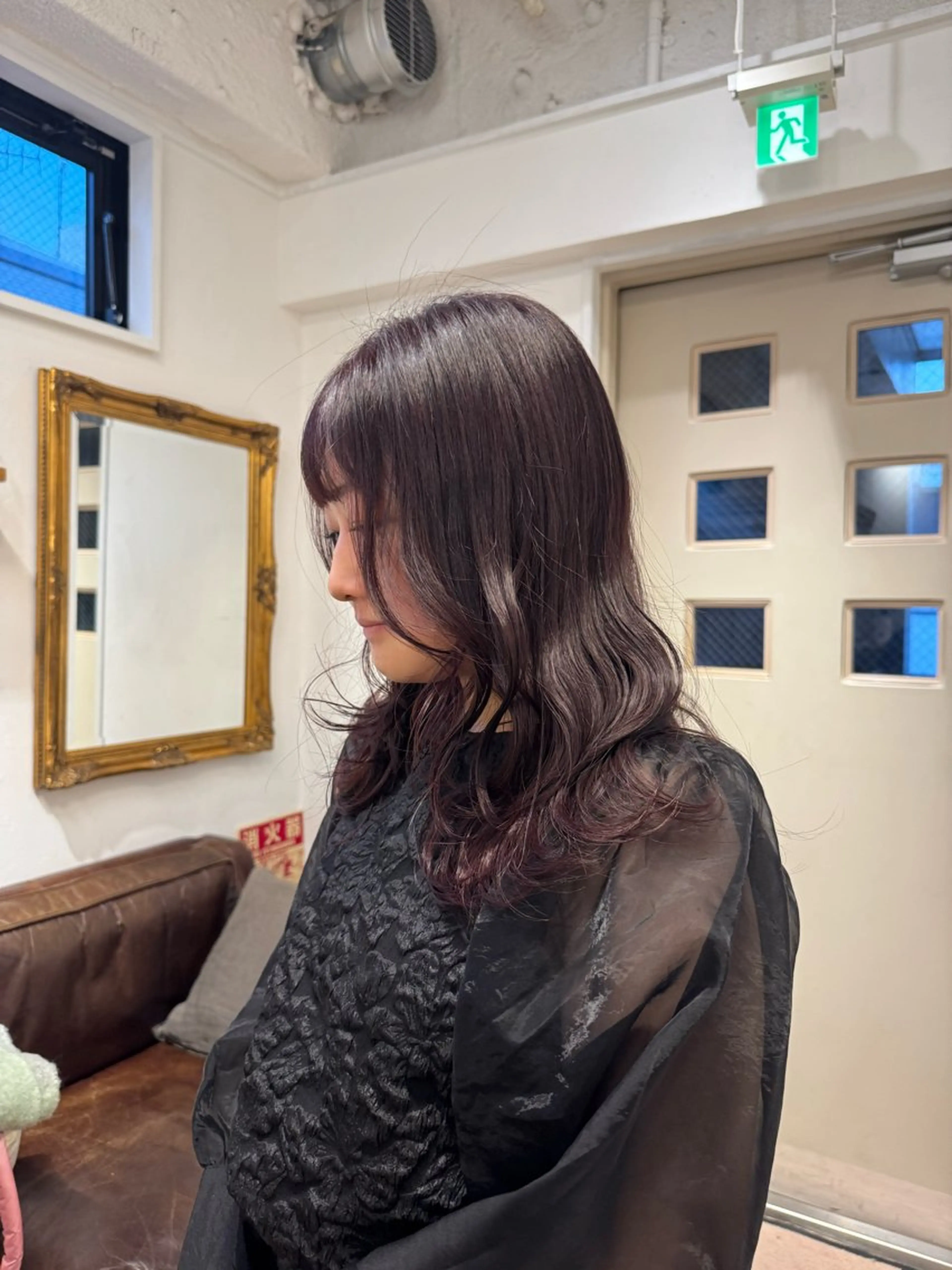 ロング カラー グレージュ ピンクカラー カット ヘアカラー トリートメント 艶カラー 🤍🫧/makoのヘアスタイル