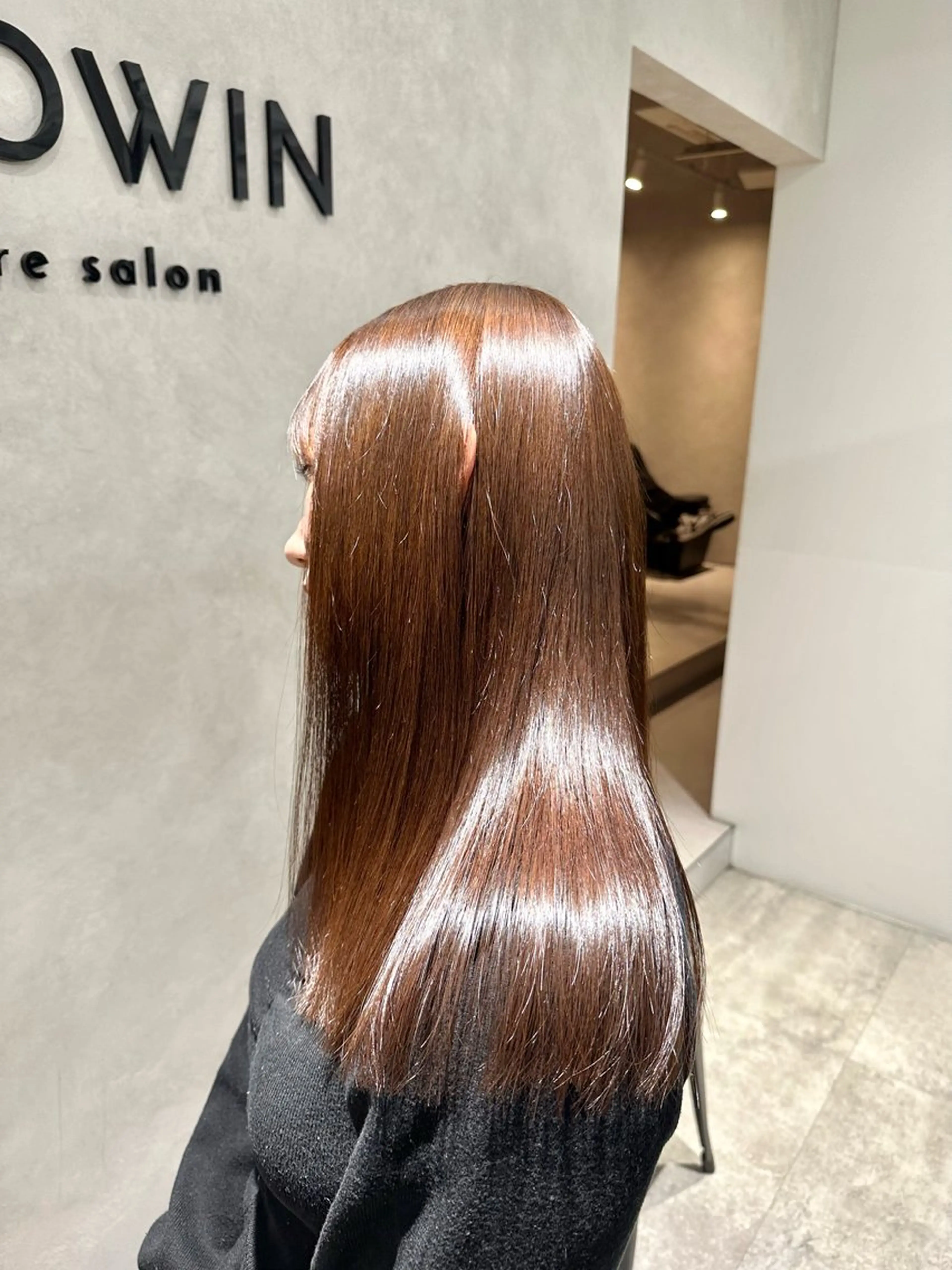 ロング カラー パーマ カット 縮毛矯正 トリートメント salowin新宿East3階所属・艶美髪/髪質改善 /縮毛矯正/木元渓太のヘアスタイル