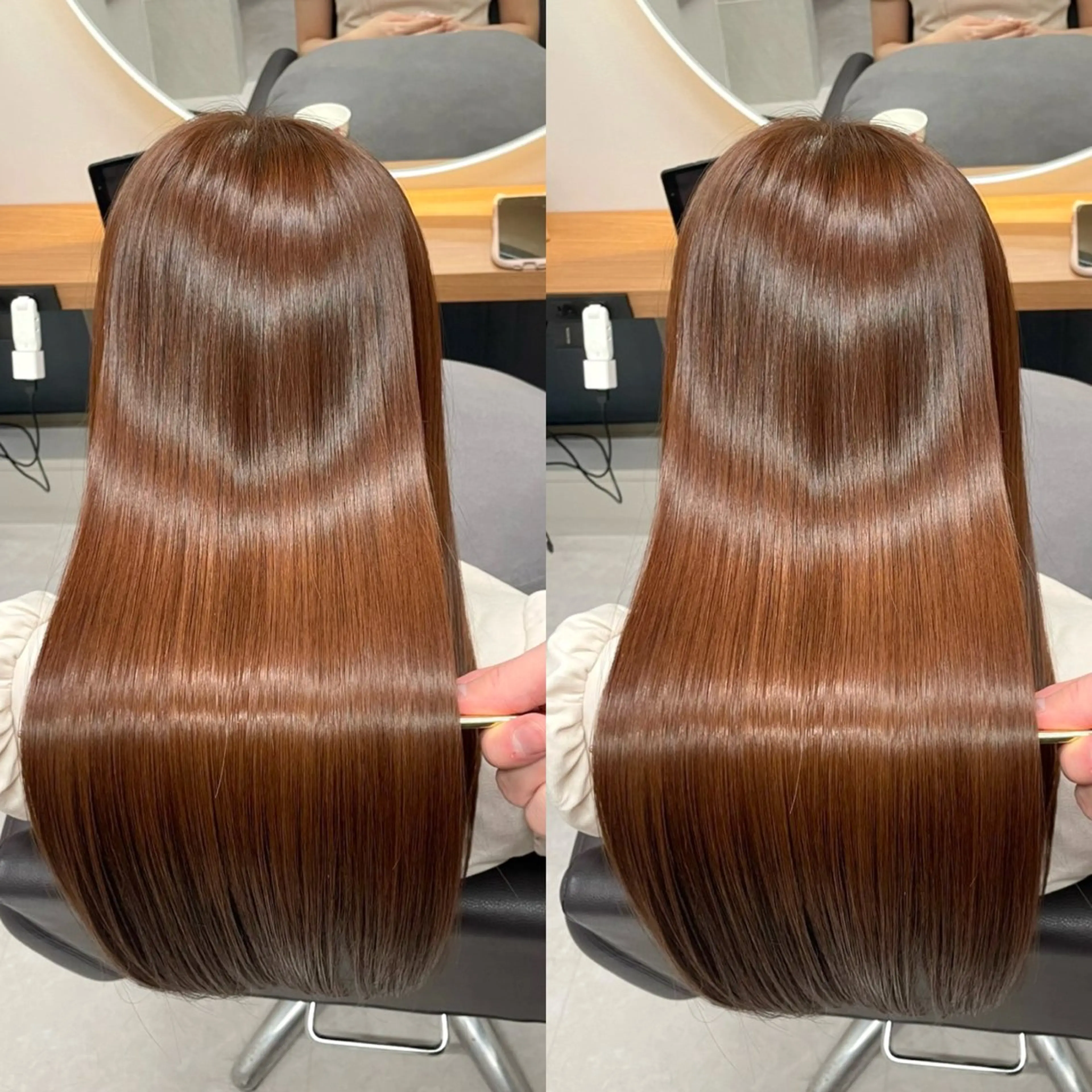 セミロング カラー カット ヘアカラー 縮毛矯正 トリートメント eN° by youres hair 銀座店所属・髪質改善/艶カラー /縮毛矯正/森田のヘアスタイル