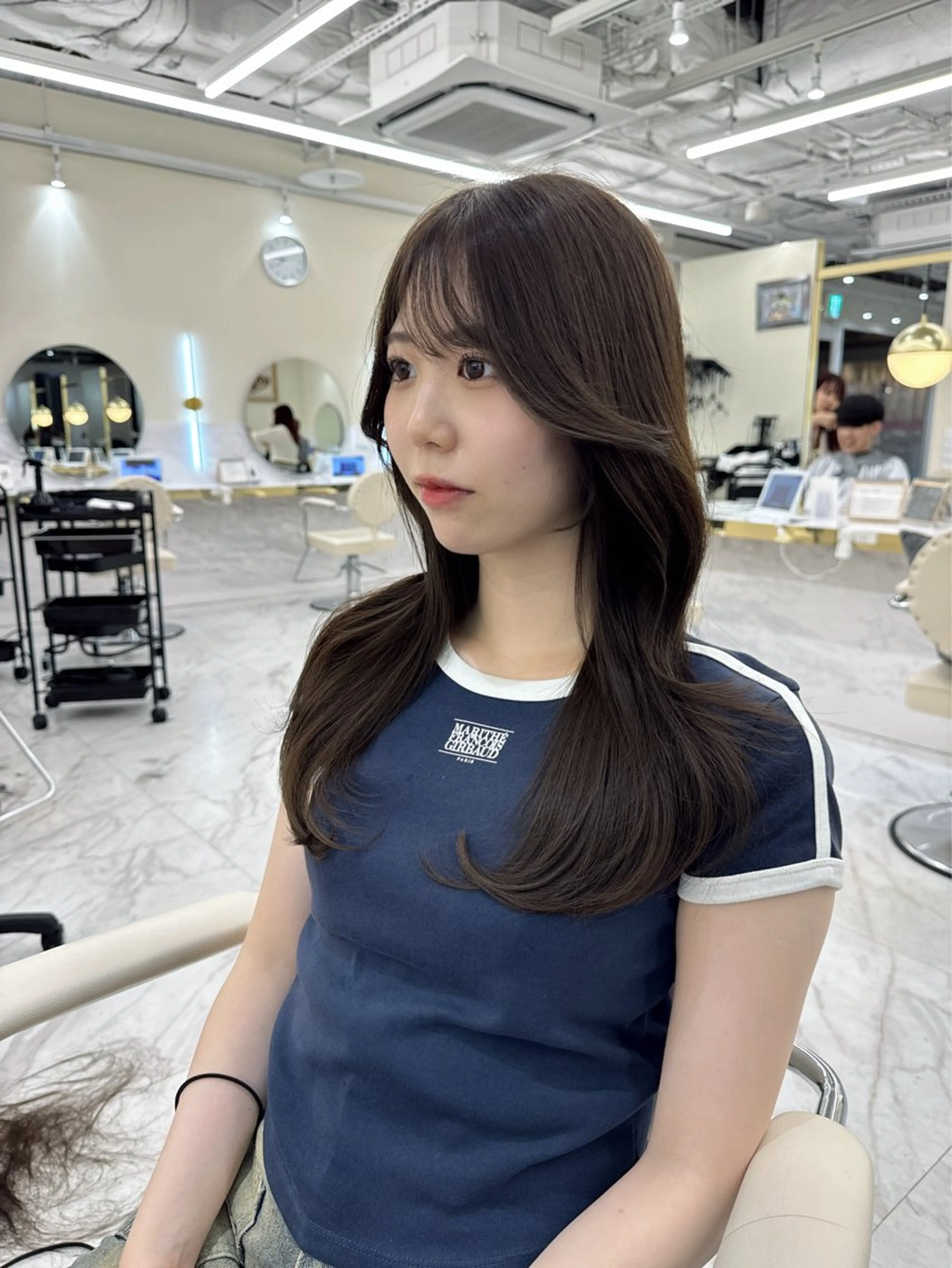 セミロング カラー くびれヘア 韓国風ヘア レイヤーカット 似合わせカット カット ヘアカラー トリートメント ヘアセット 髪質改善特化 🫧松野力也のヘアスタイル