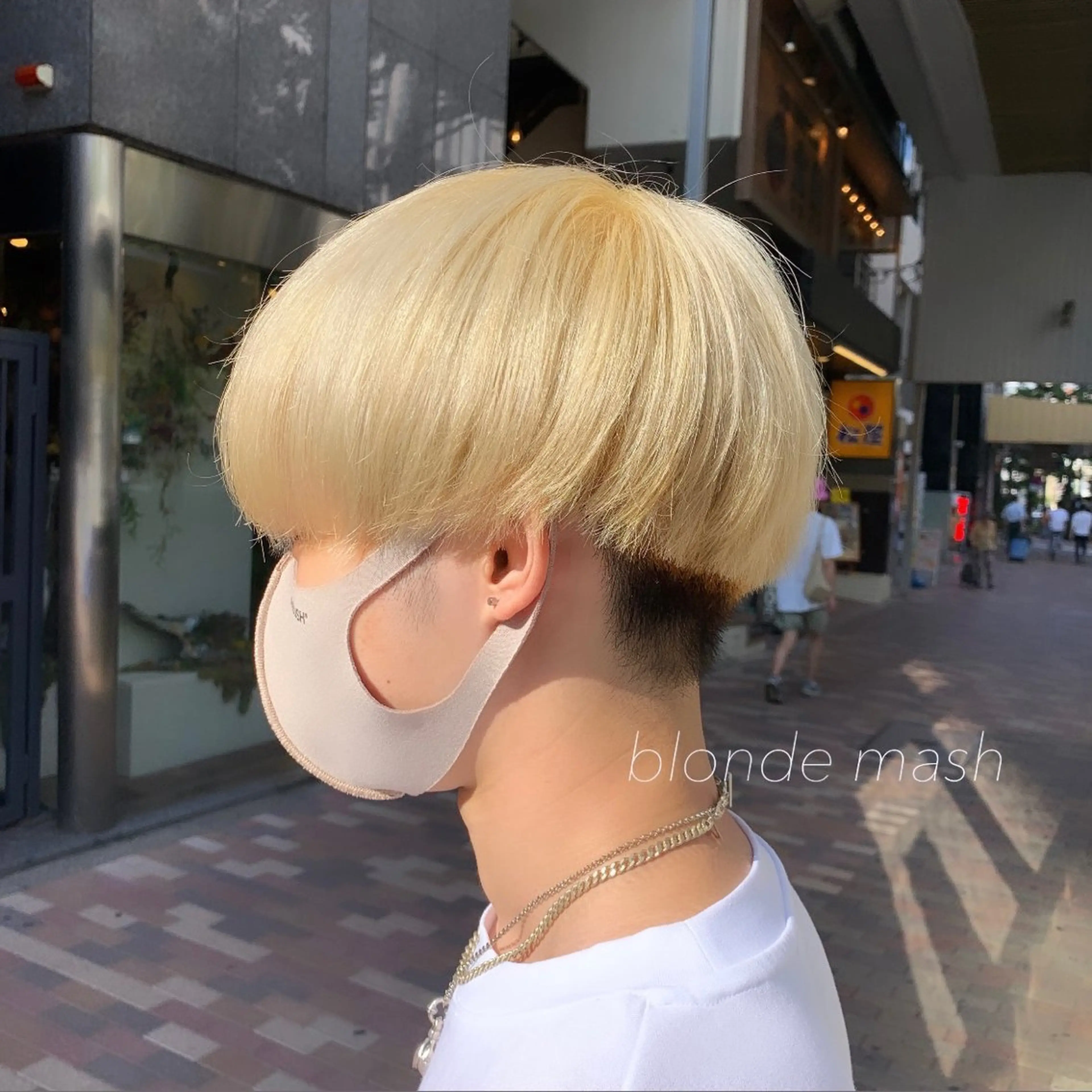 ショート カラー メンズ メンズブリーチ マッシュ ブリーチ GO TODAY 原宿本店所属・似合わせカット得意 💛RENA💛のヘアスタイル