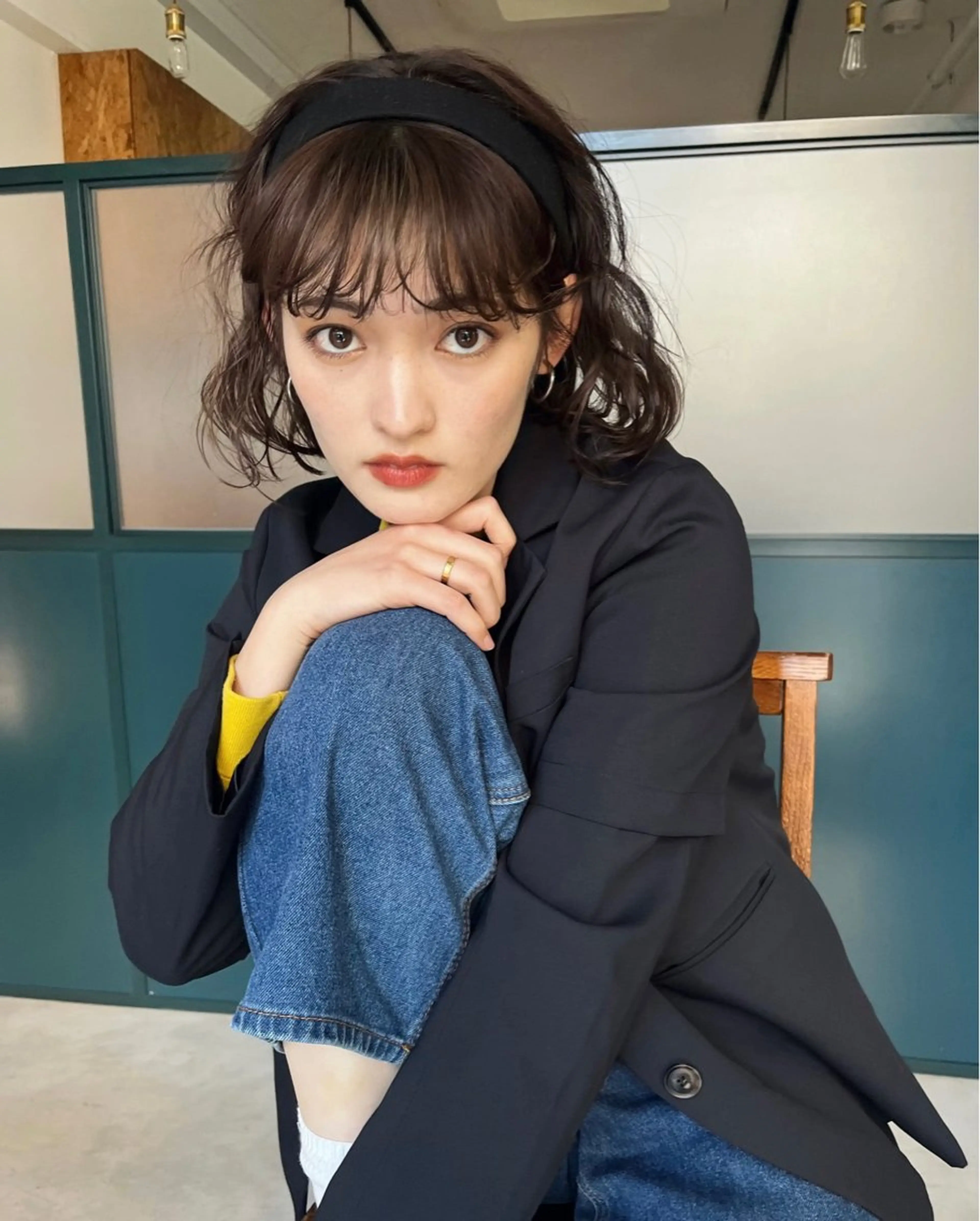 ミディアム パーマ ミディアムパーマ ボブ 暖色/パーマ 🌼クニトウメイのヘアスタイル