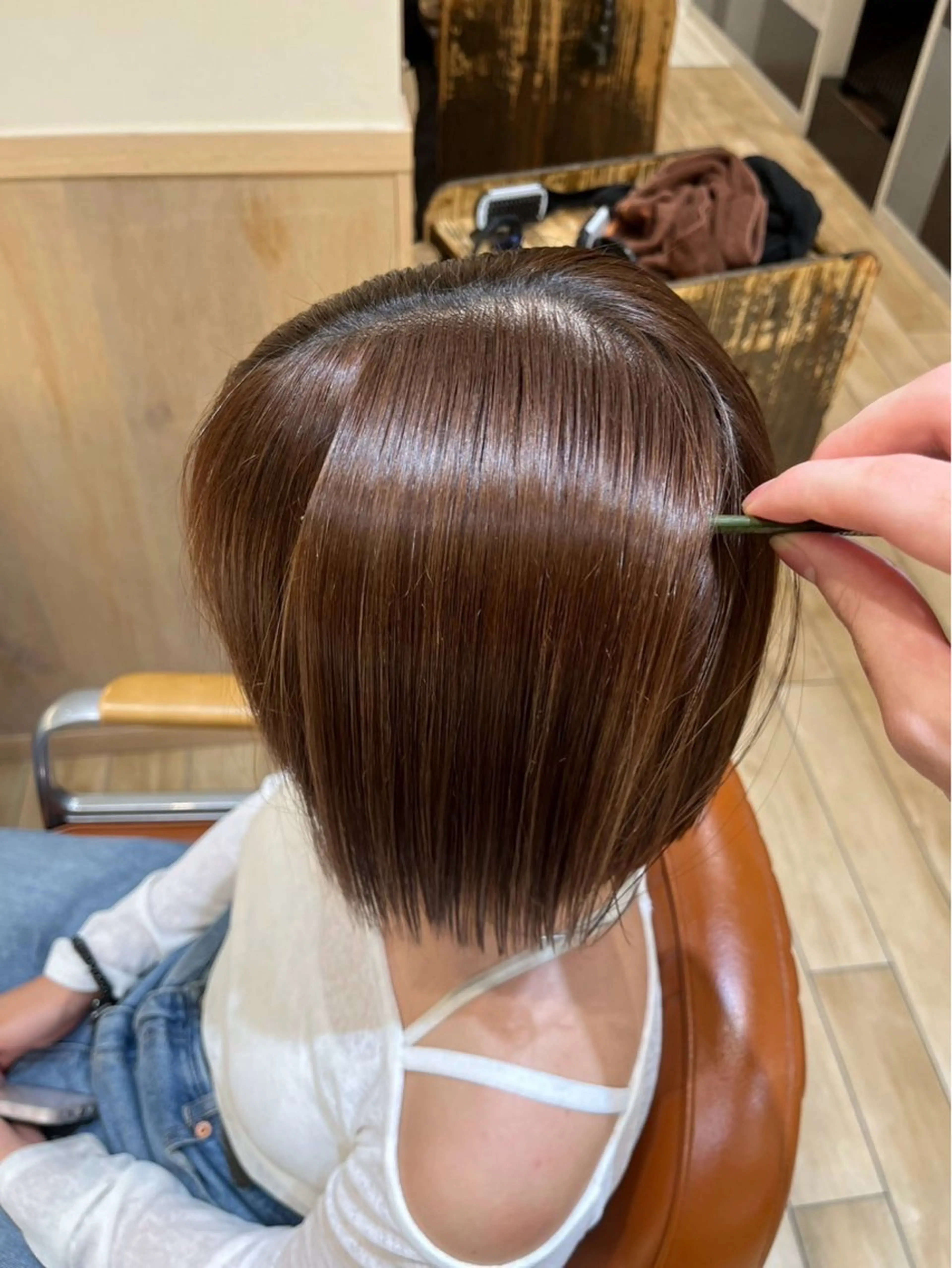 ショート パーマ ハイライト 縮毛矯正 小沼 裕太のヘアスタイル