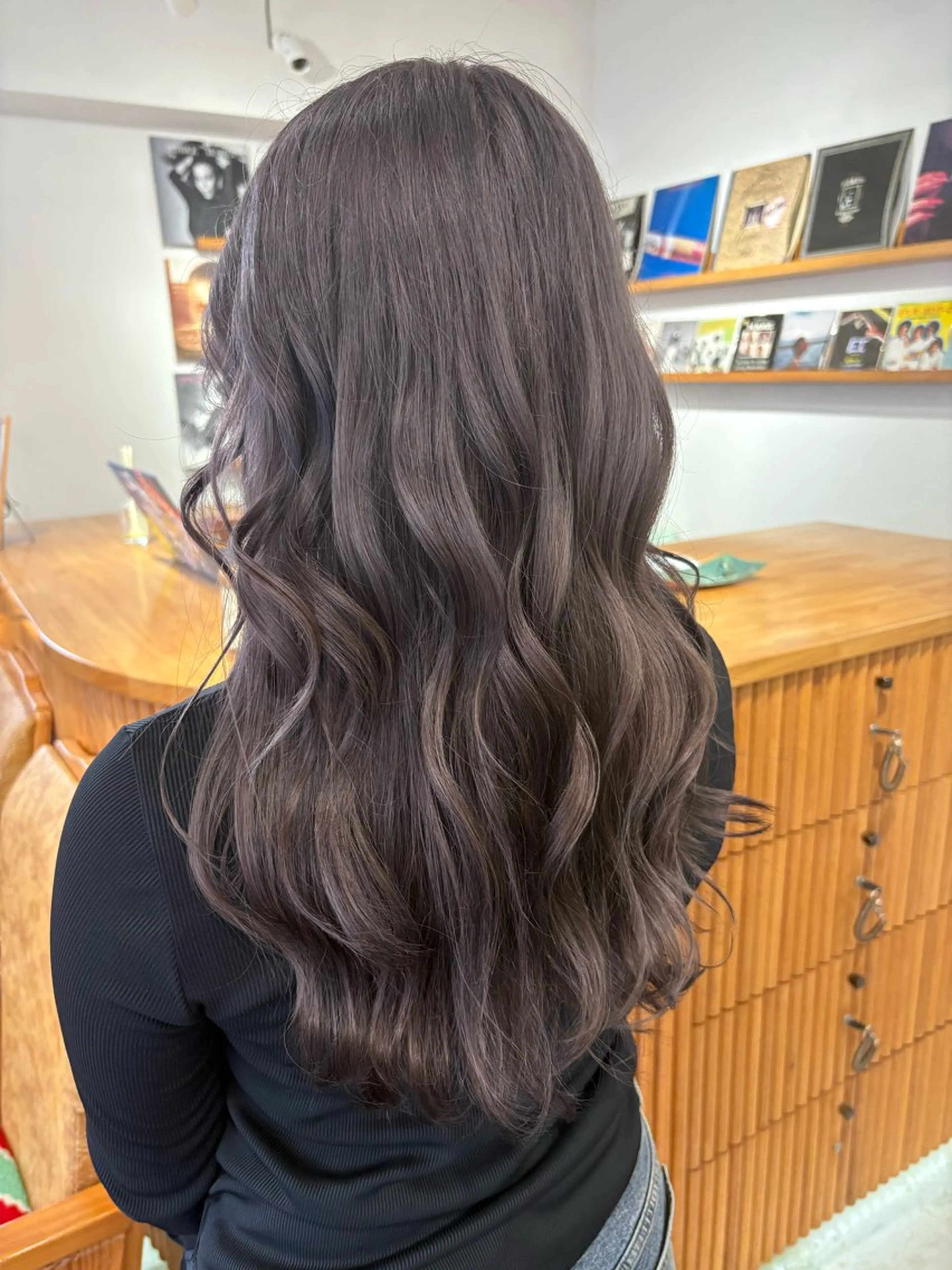 ロング ヘアカラー ノハナ💜北谷 BY MY SIDEのヘアスタイル