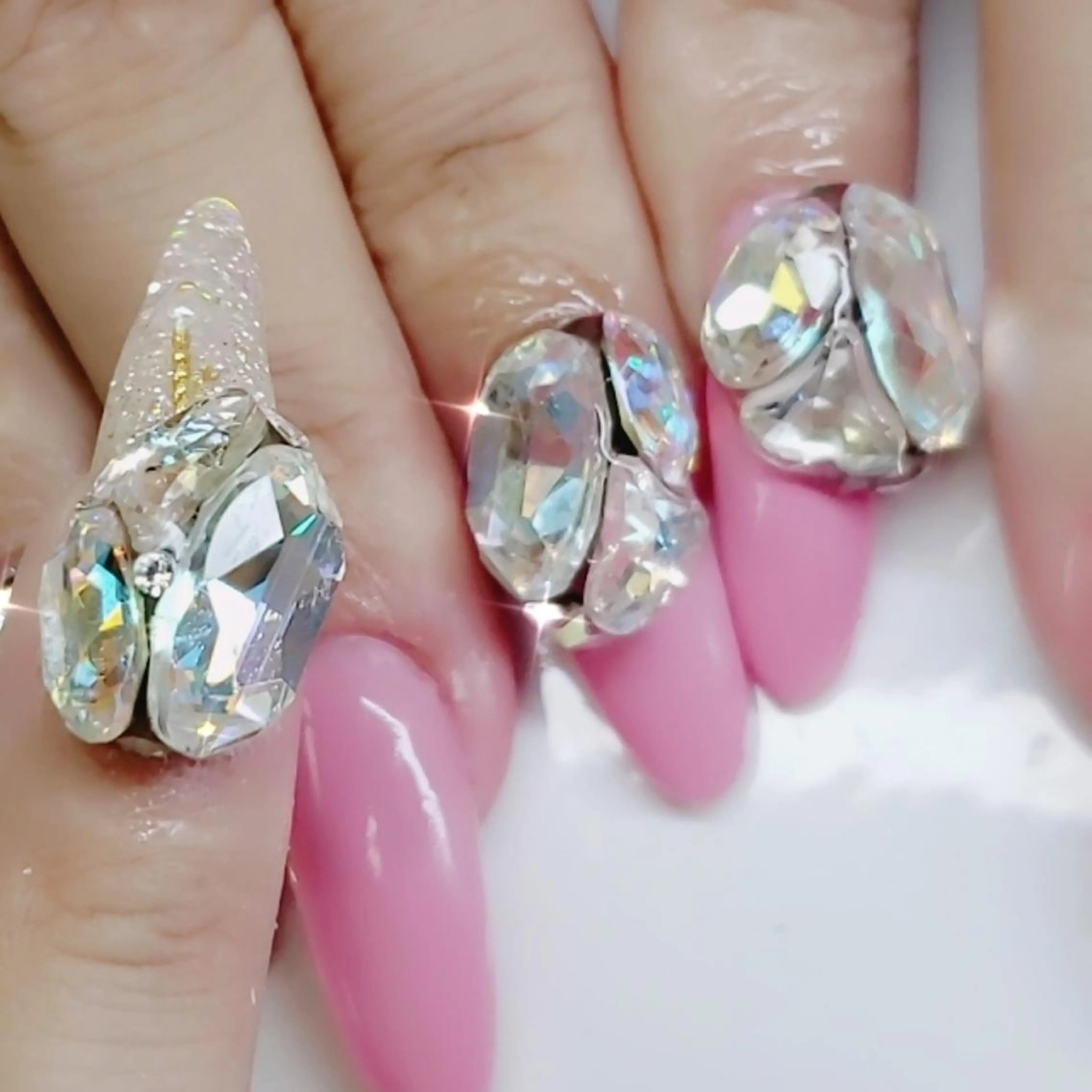 ネイル ロング ハンドネイル クロキ 。のネイルデザイン