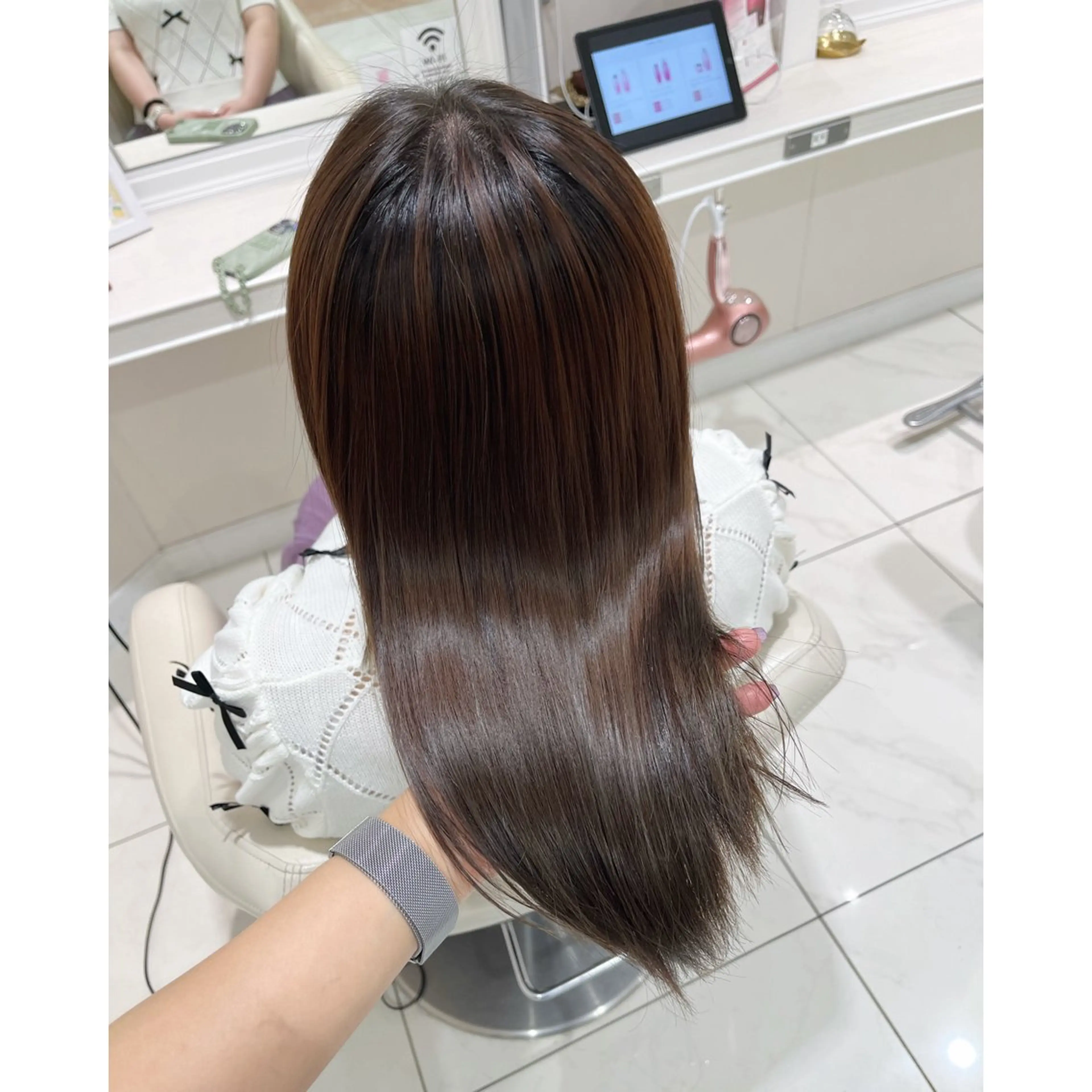 セミロング パーマ 韓国ヘア 🎀中川綾乃🎀のヘアスタイル