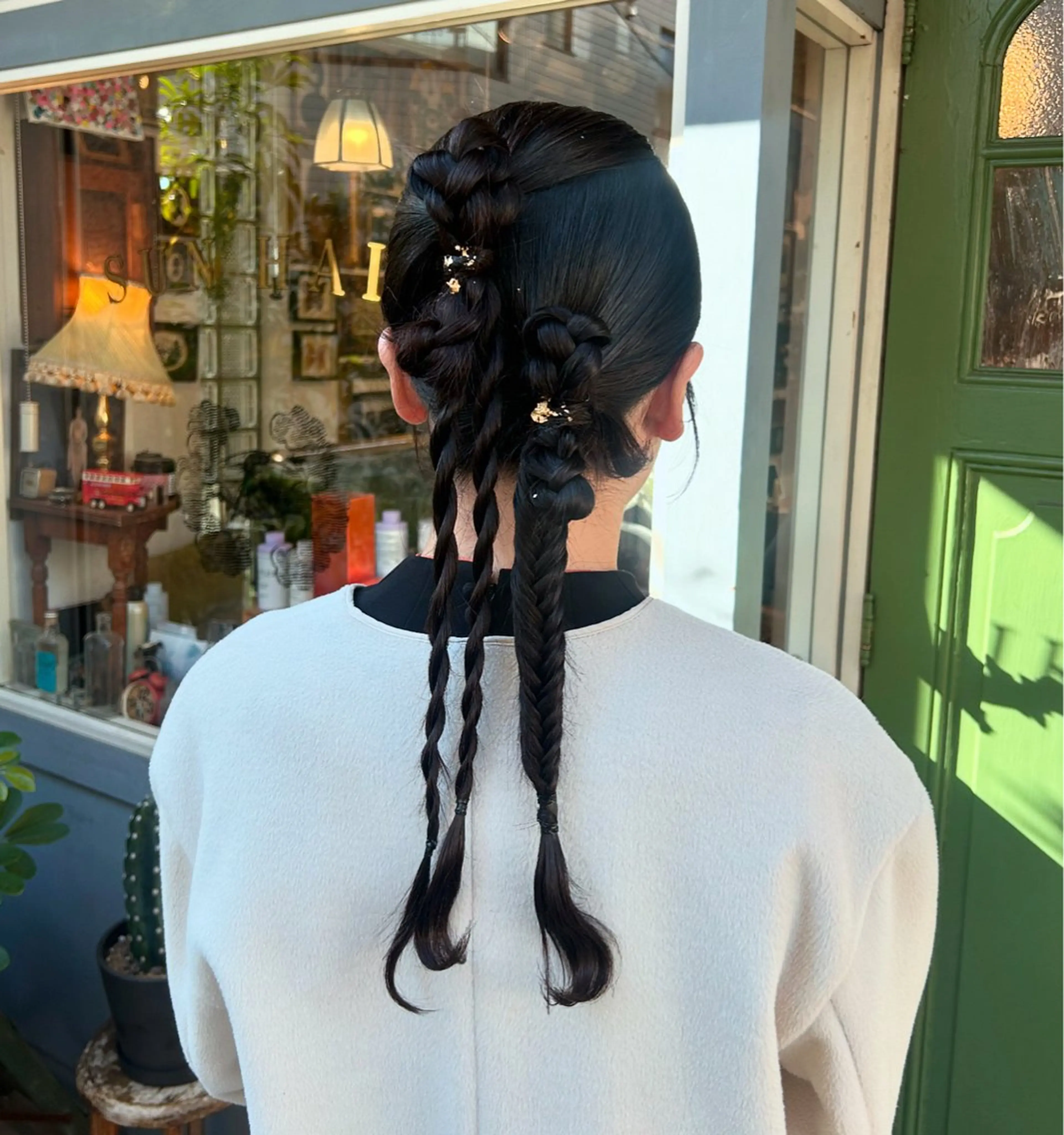 ロング ヘアアレンジ ヘアセット 清水千優/パーマ/透 明感カラー/メンズのヘアスタイル