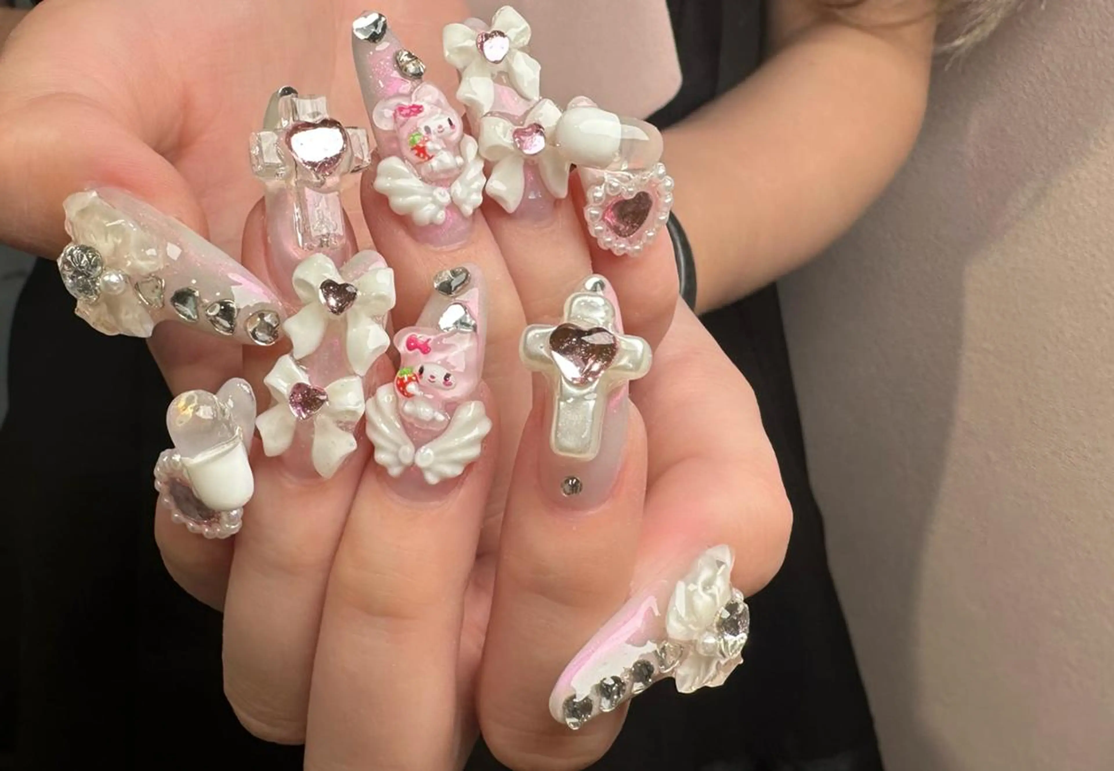 ネイル ハロウィン ロングネイル マグネットネイル スカルプネイル ネイルチップ ハンドネイル MSS みきのネイルデザイン