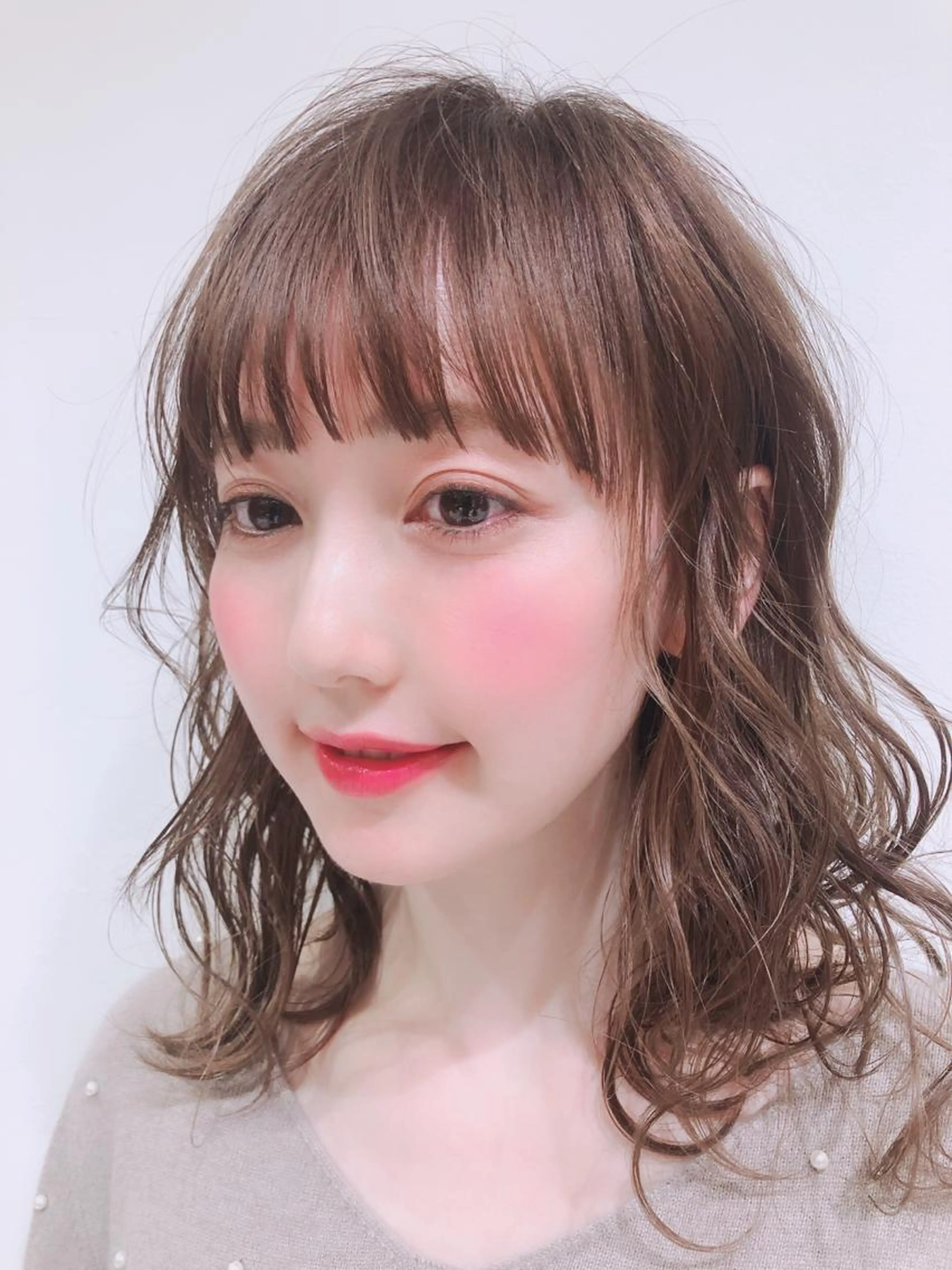 カット+前髪縮毛矯正＋トリートメントの写真