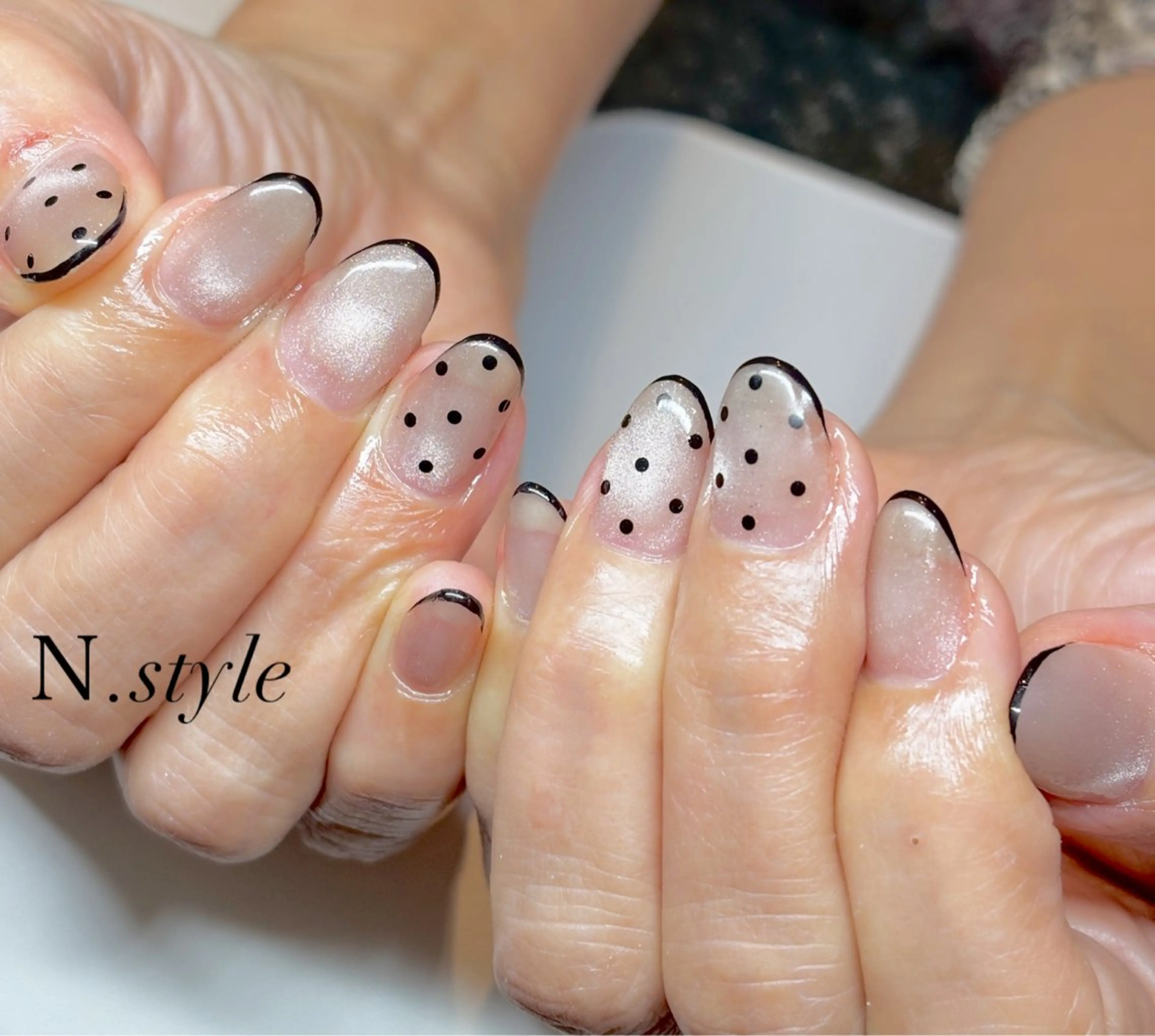 ネイル 長さ出し 持ち込み 春ネイル ハンドネイル N.style所属・Ｎ. styleのネイルデザイン