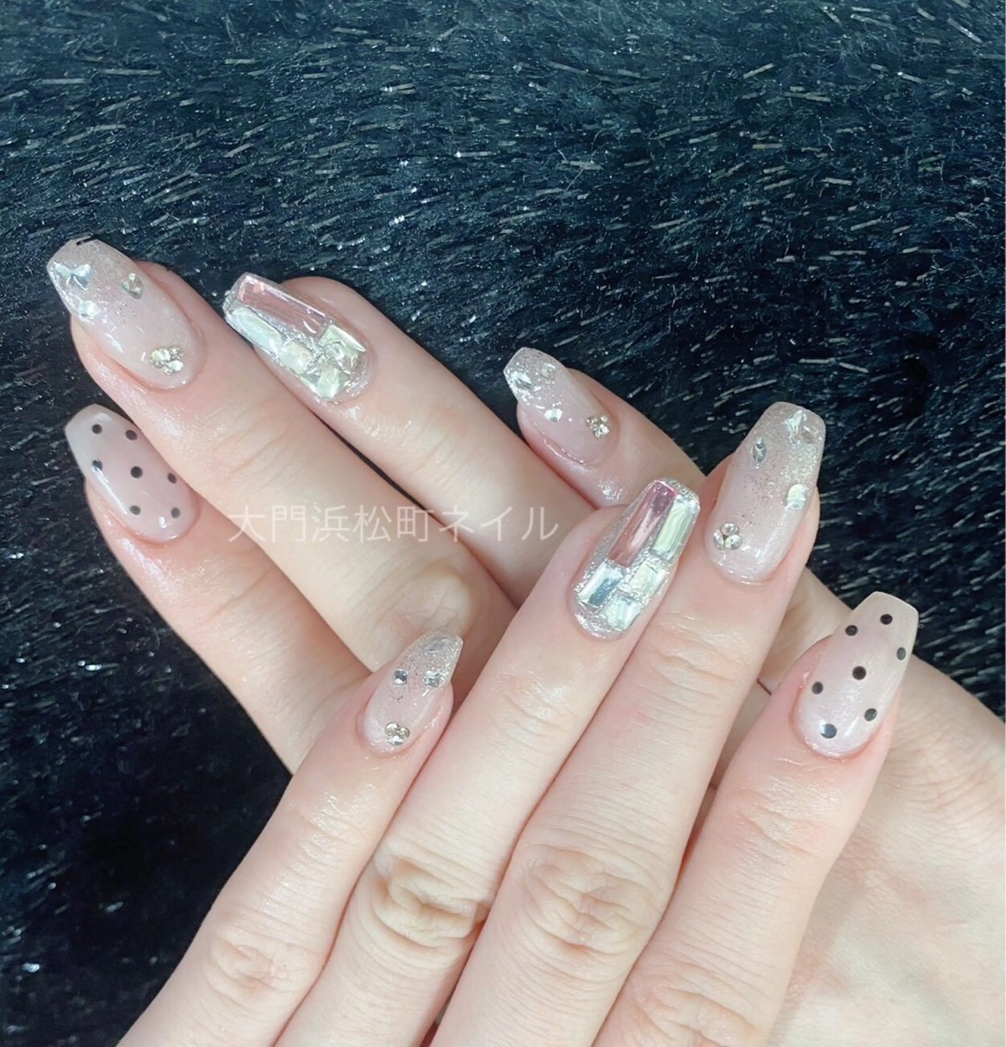 ネイル フレンチネイル ガラスフレンチ マグネットネイル ミラーネイル オフィスネイル ハンドネイル ハンドケア 大門浜松町 ネイルのネイルデザイン