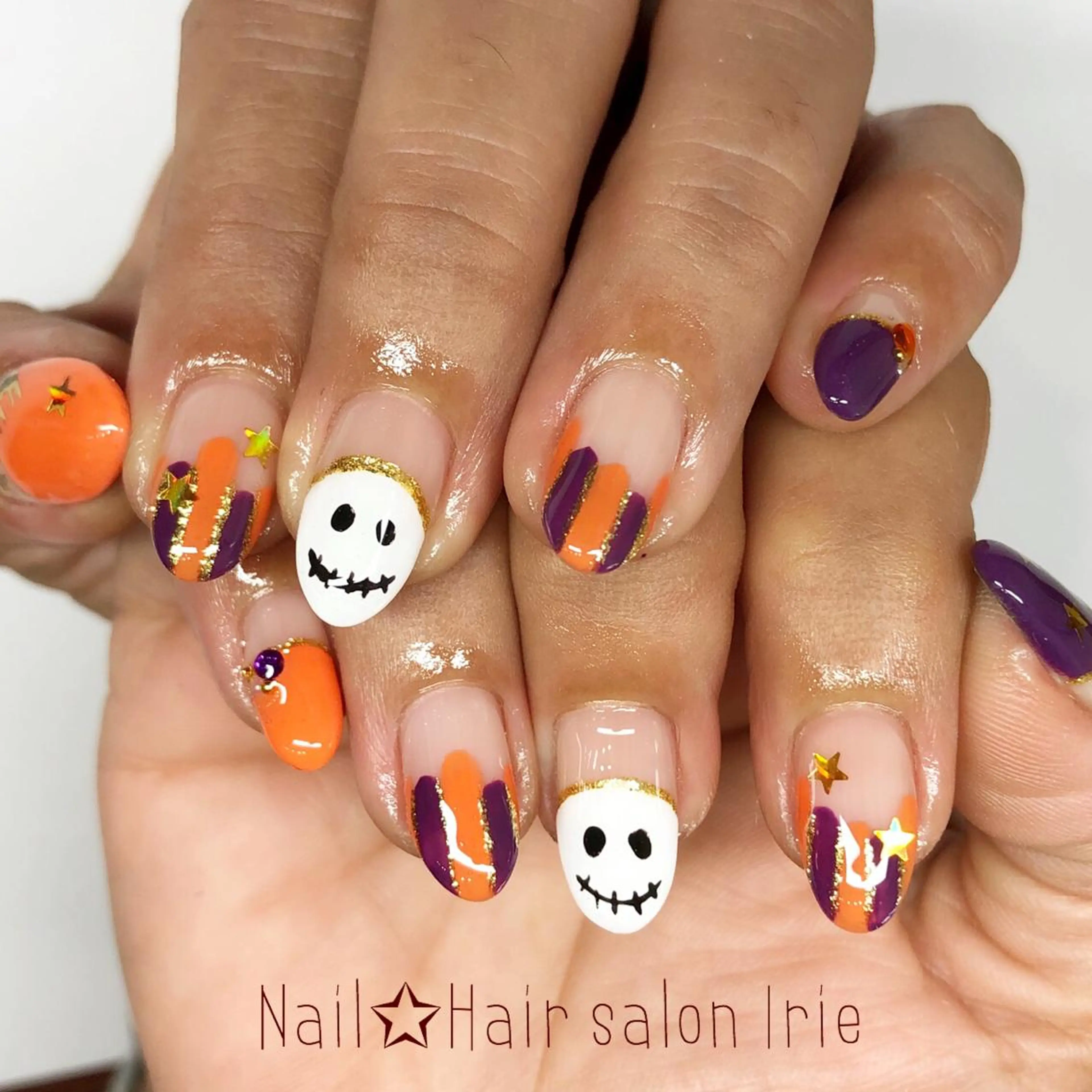 ネイル 持ち込み Hair salon Irie所属・與儀 知佳のネイルデザイン