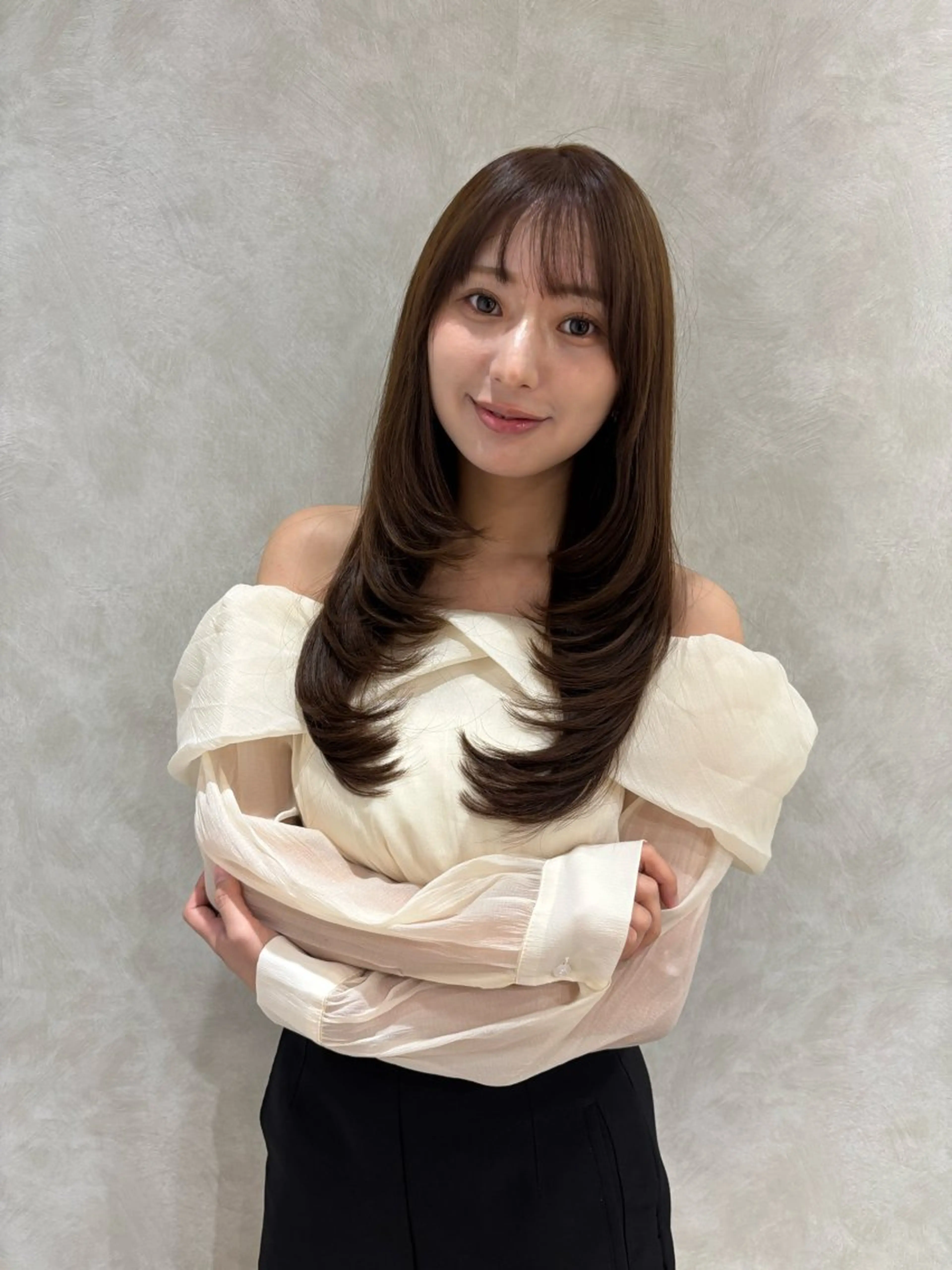 ロング カラー レイヤーカット カット ヘアカラー トリートメント JIL BLAN千葉所属・JIL BLAN千葉 代表　Toshikiのヘアスタイル