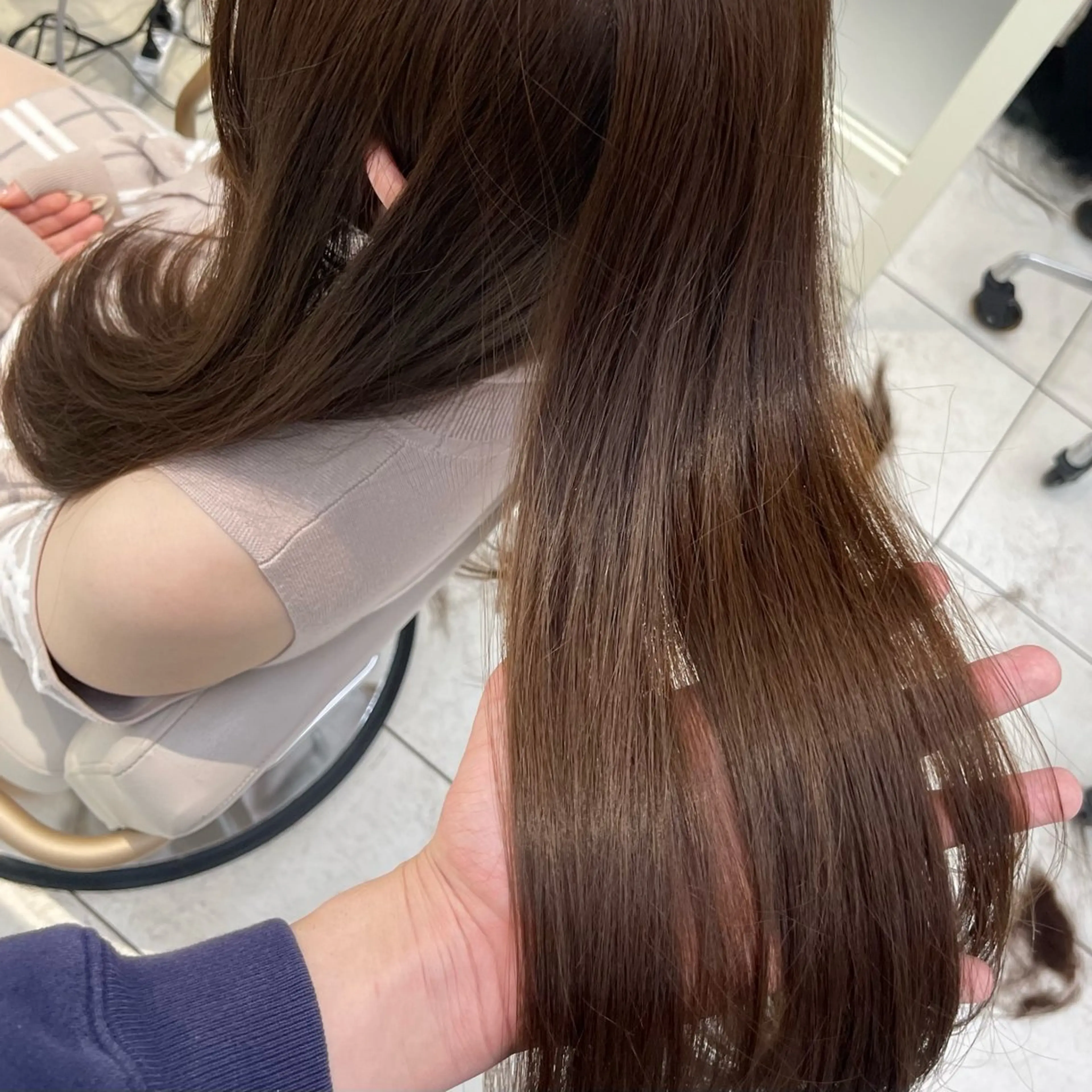 セミロング カラー ヘアカラー 似合わせレイヤー/ 透明感カラーのヘアスタイル