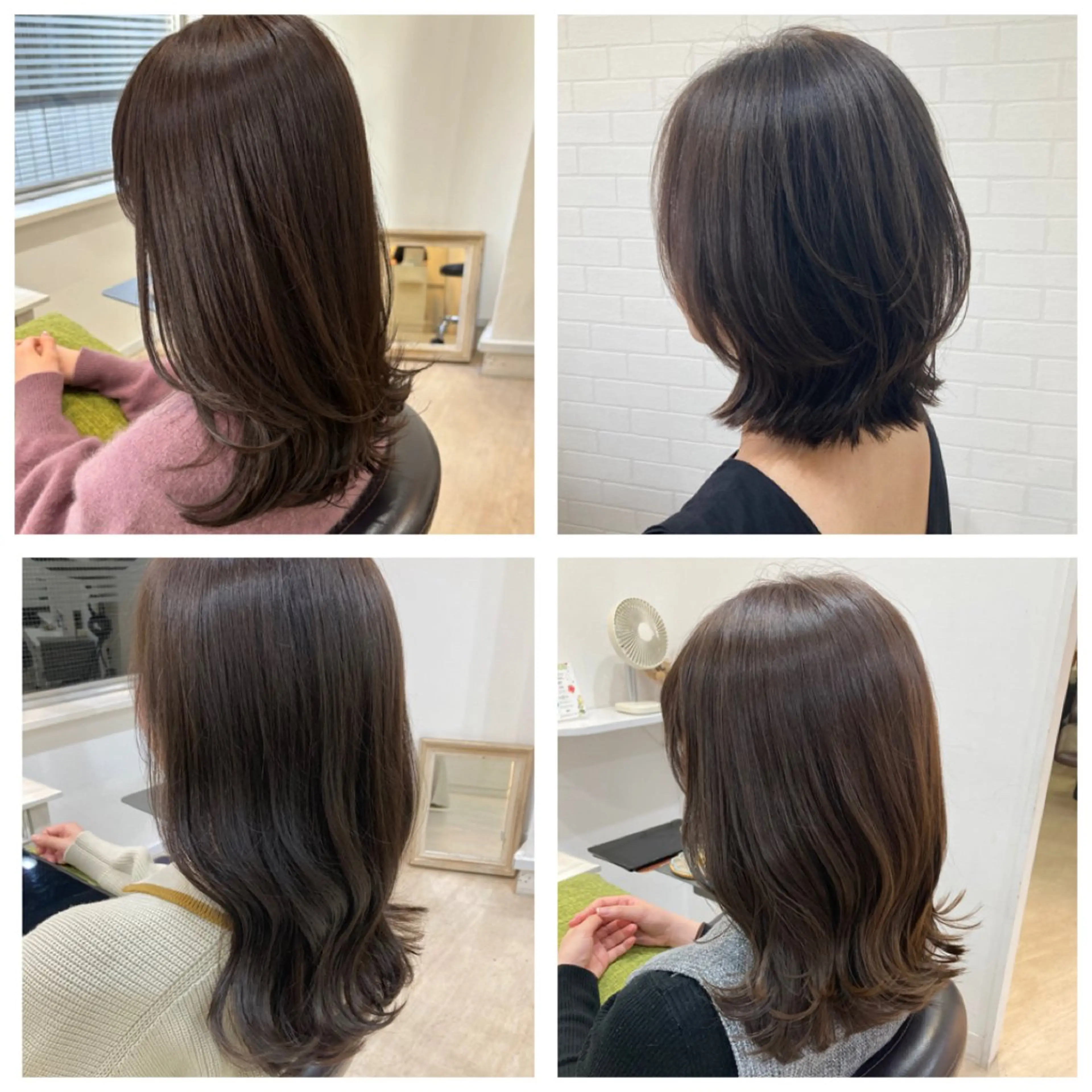 ミディアム カラー 韓国風⭐️くびれヘア 🍀高津かえでのヘアスタイル