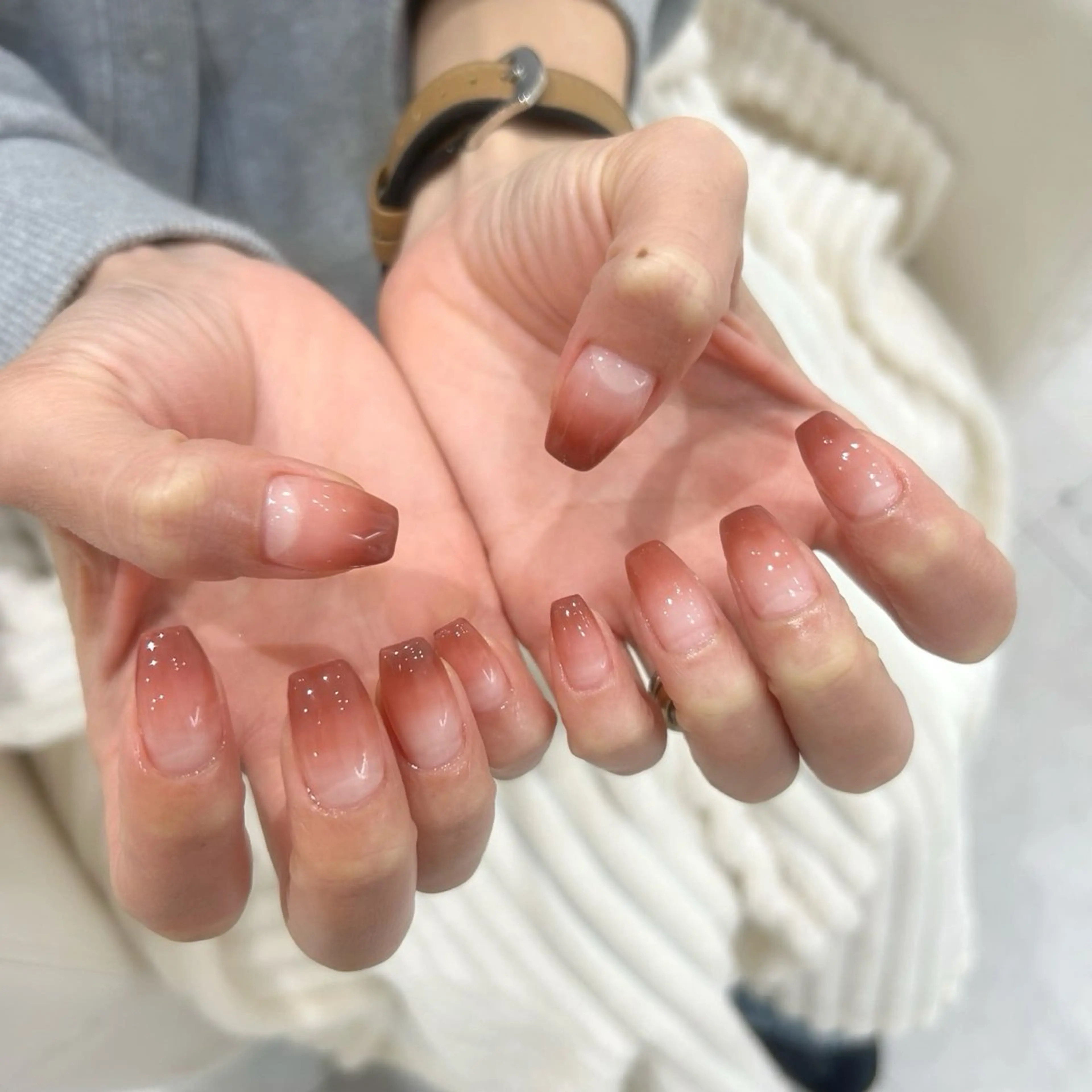 ハンドグラデーションネイル(オフなし)の写真