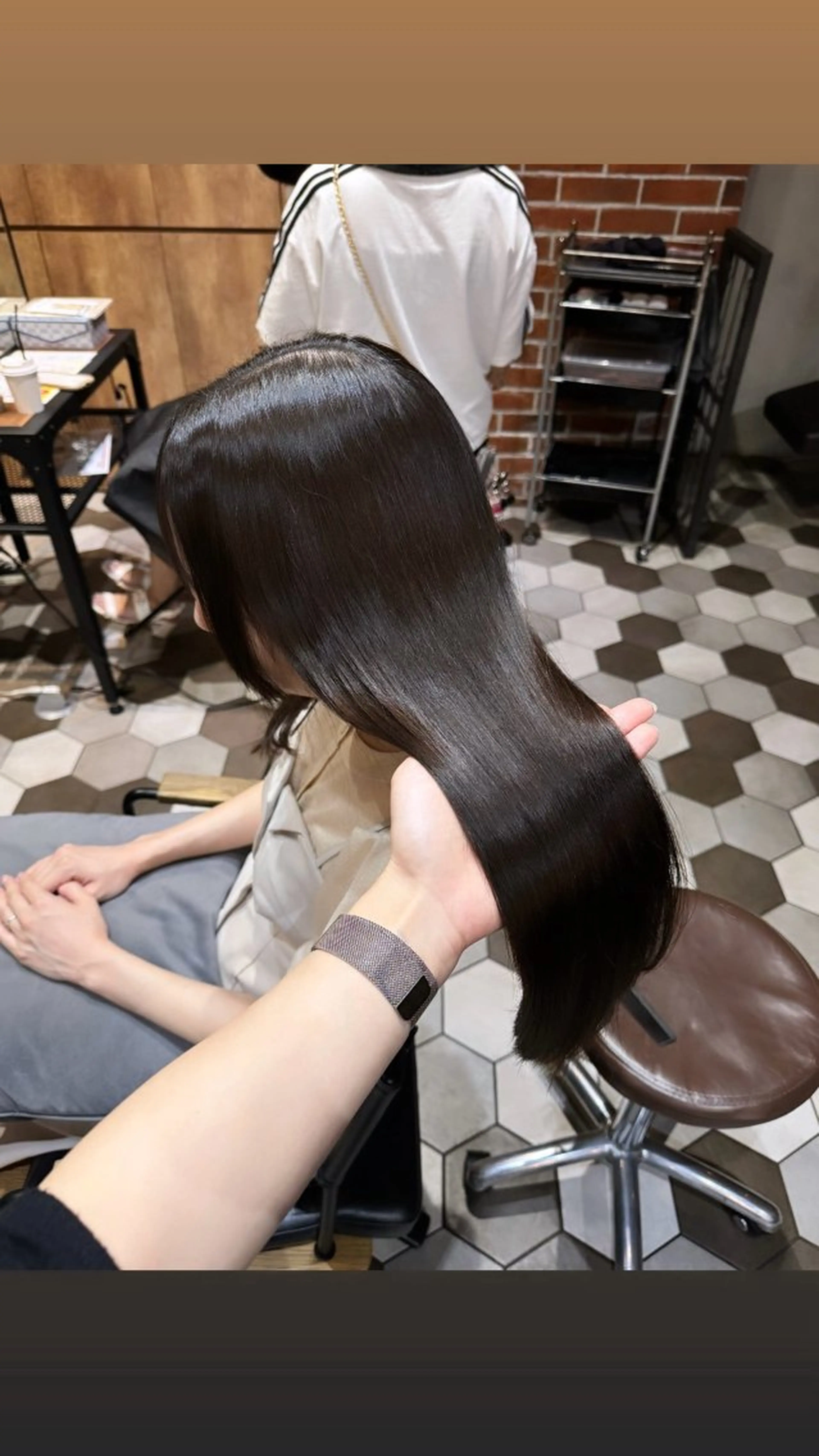 ロング カラー ヘアアレンジ 髪質改善 韓国風ヘア 縮毛矯正 カット ヘアカラー 縮毛矯正 トリートメント 酸性縮毛矯正🧴韓国 レイヤー/髪質改善のヘアスタイル