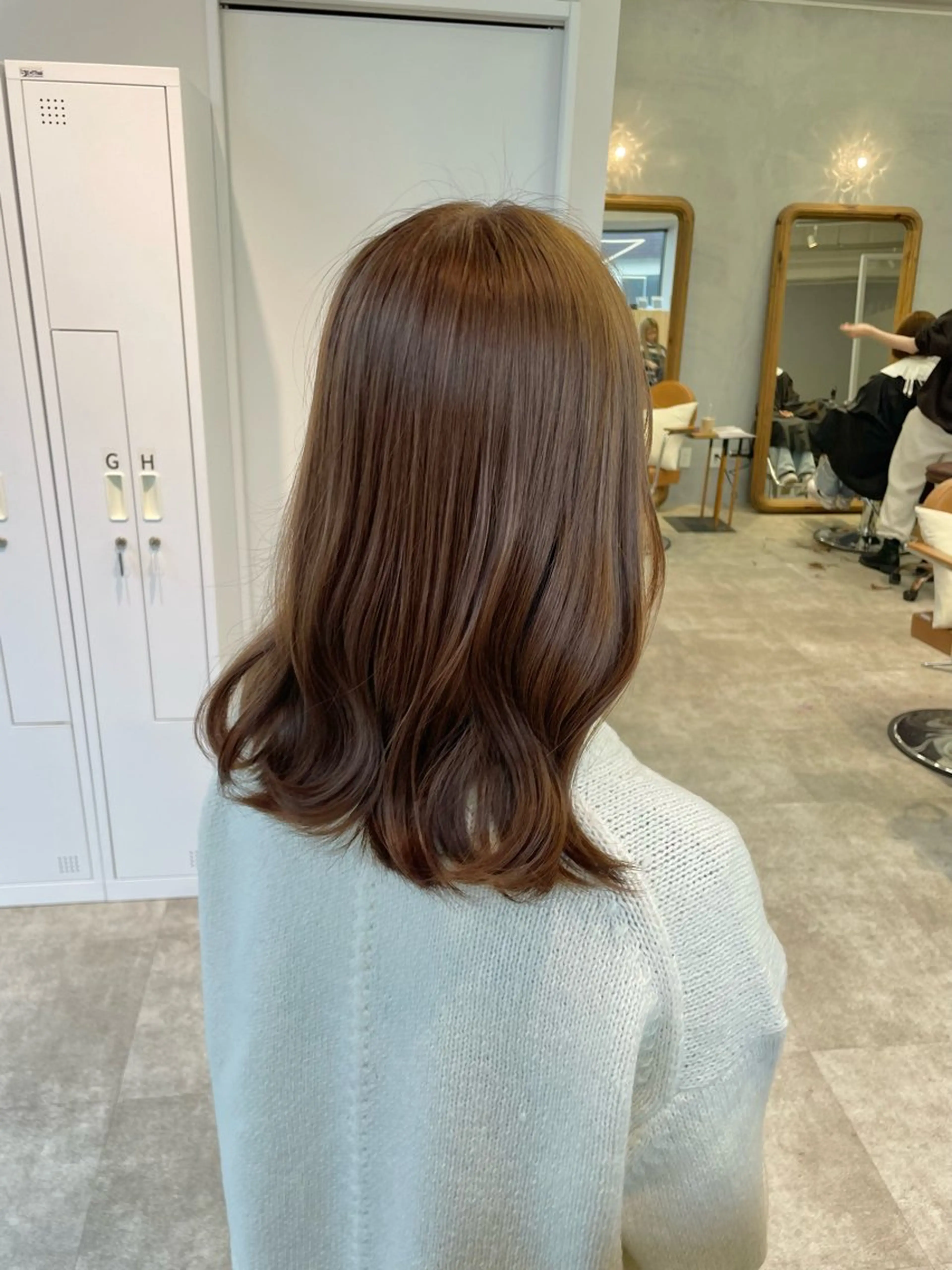 ミディアム カラー ブリーチ ダブルカラー ブリーチなしカラー 髪質改善/艶髪/ Ryuのヘアスタイル