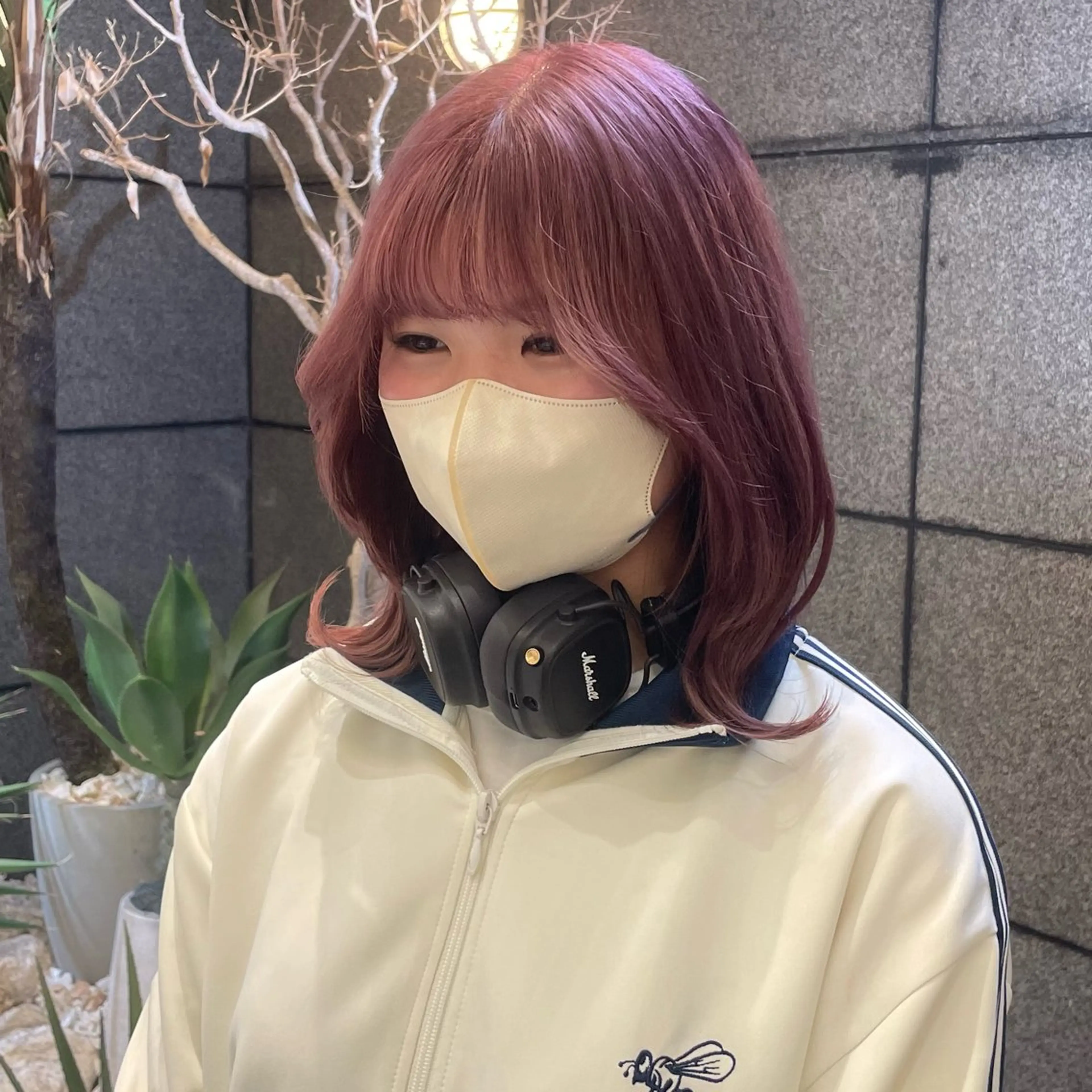 セミロング カラー 透明感カラー/ 縮毛矯正/ユイ☆彡のヘアスタイル