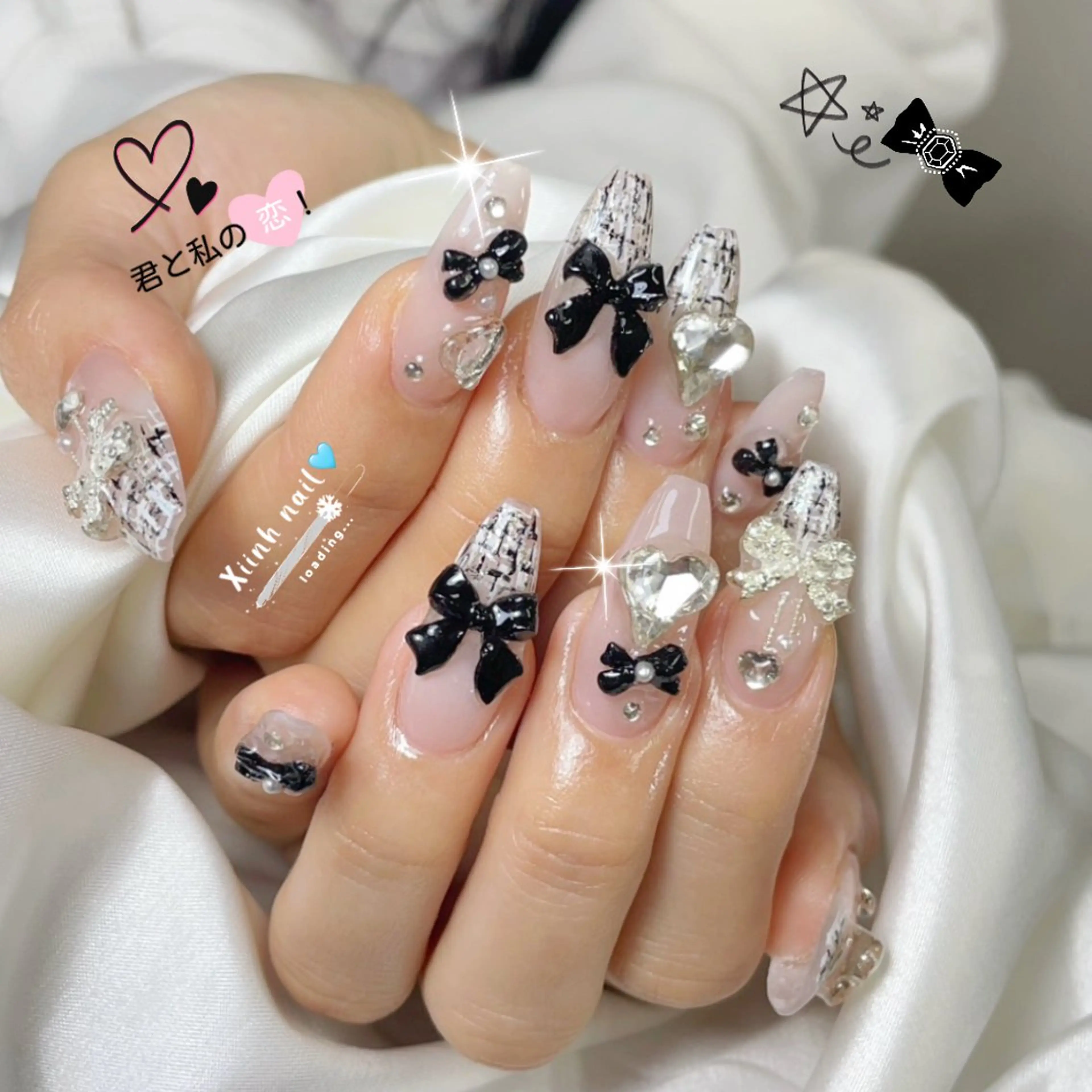 ネイル ブラウン チークネイル 桜ネイル 長さ出し フットネイル ハンドネイル XIINH NAIL SALONのネイルデザイン