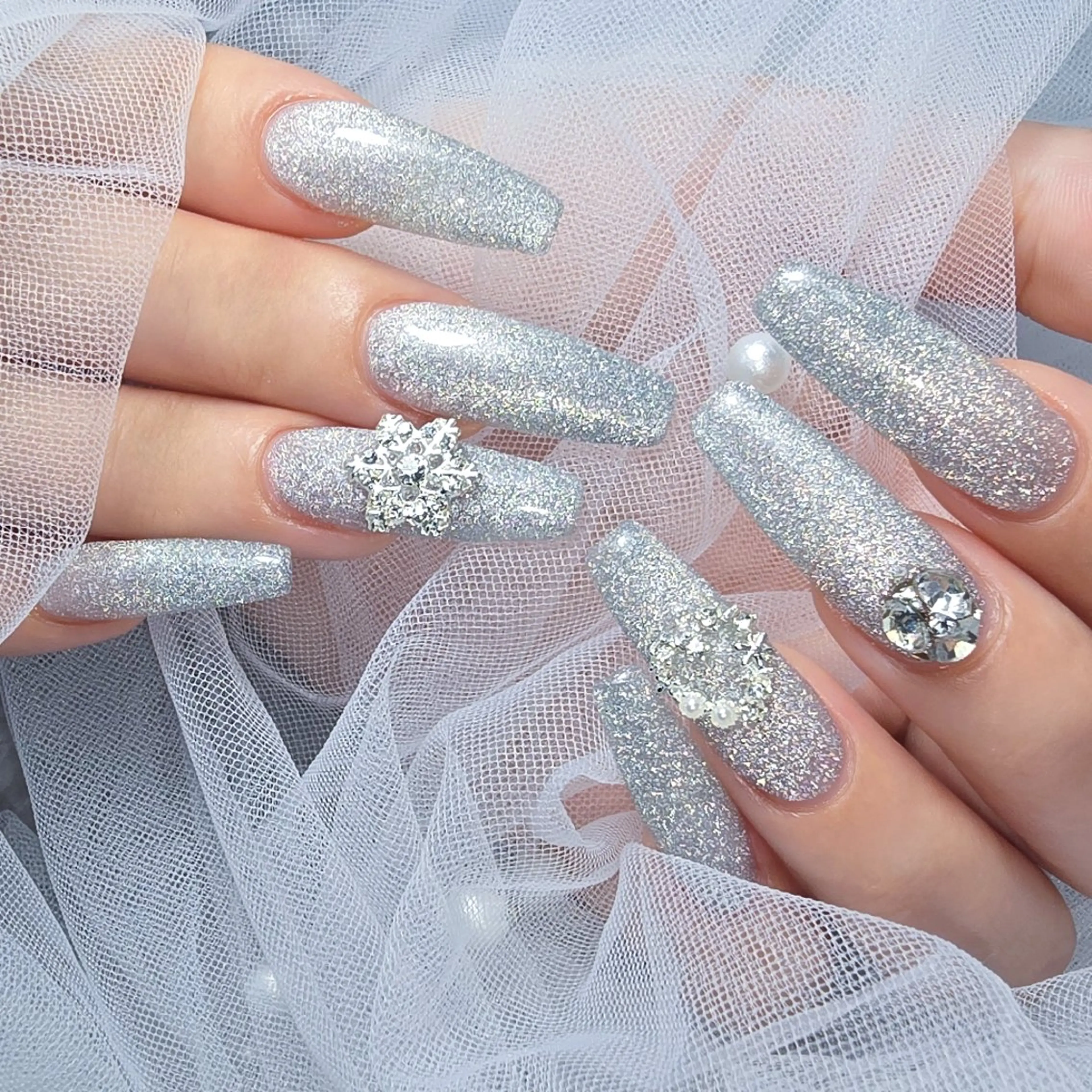 ネイル アートネイル 長さ出し 持ち込み もるみちゅ nail‪＆ジャグアのネイルデザイン