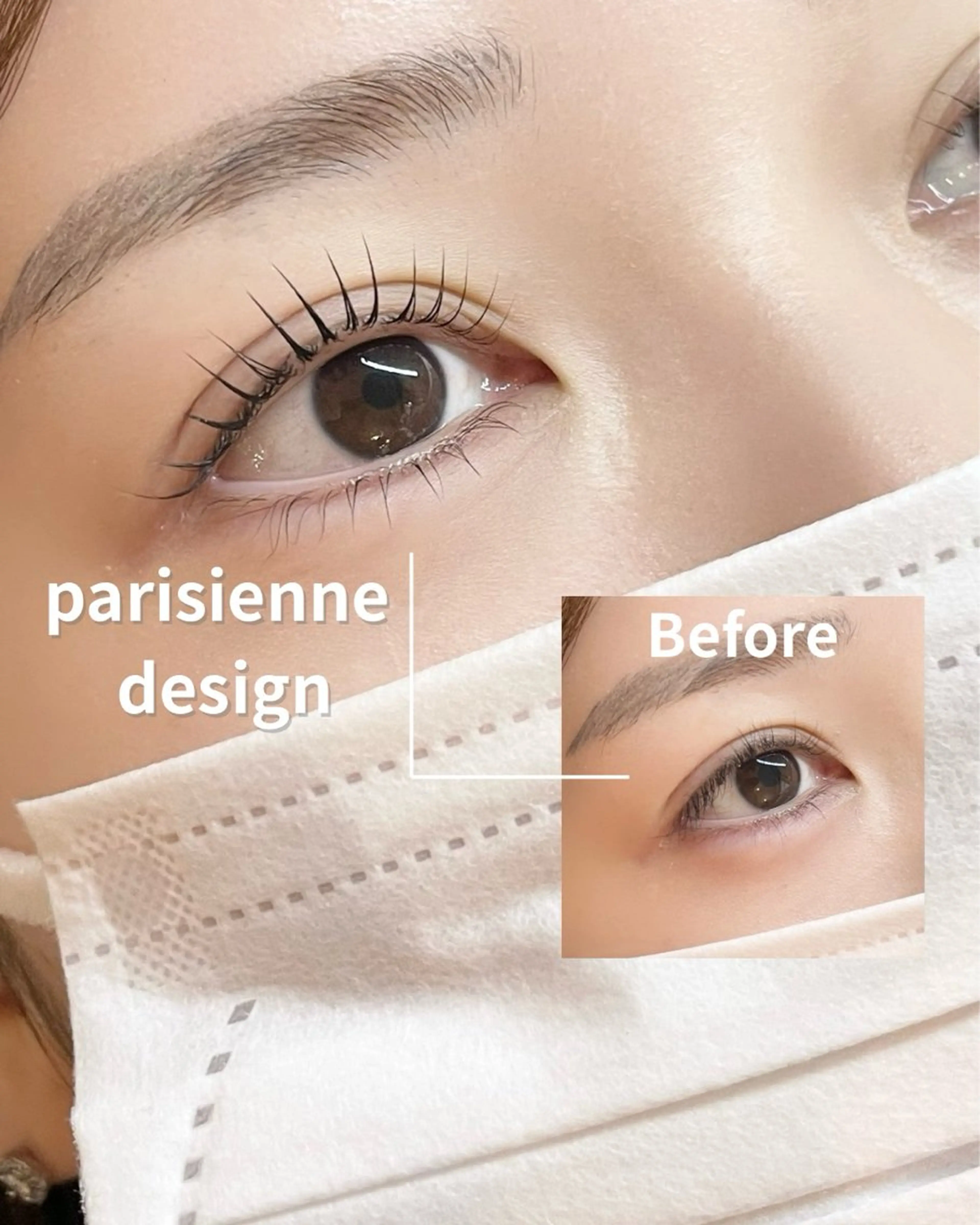 マツエク・マツパ パリジェンヌラッシュリフト 一重×まつ毛パーマ AMUE恵比寿🌻 hashimotoの眉毛・アイブロウイメージ